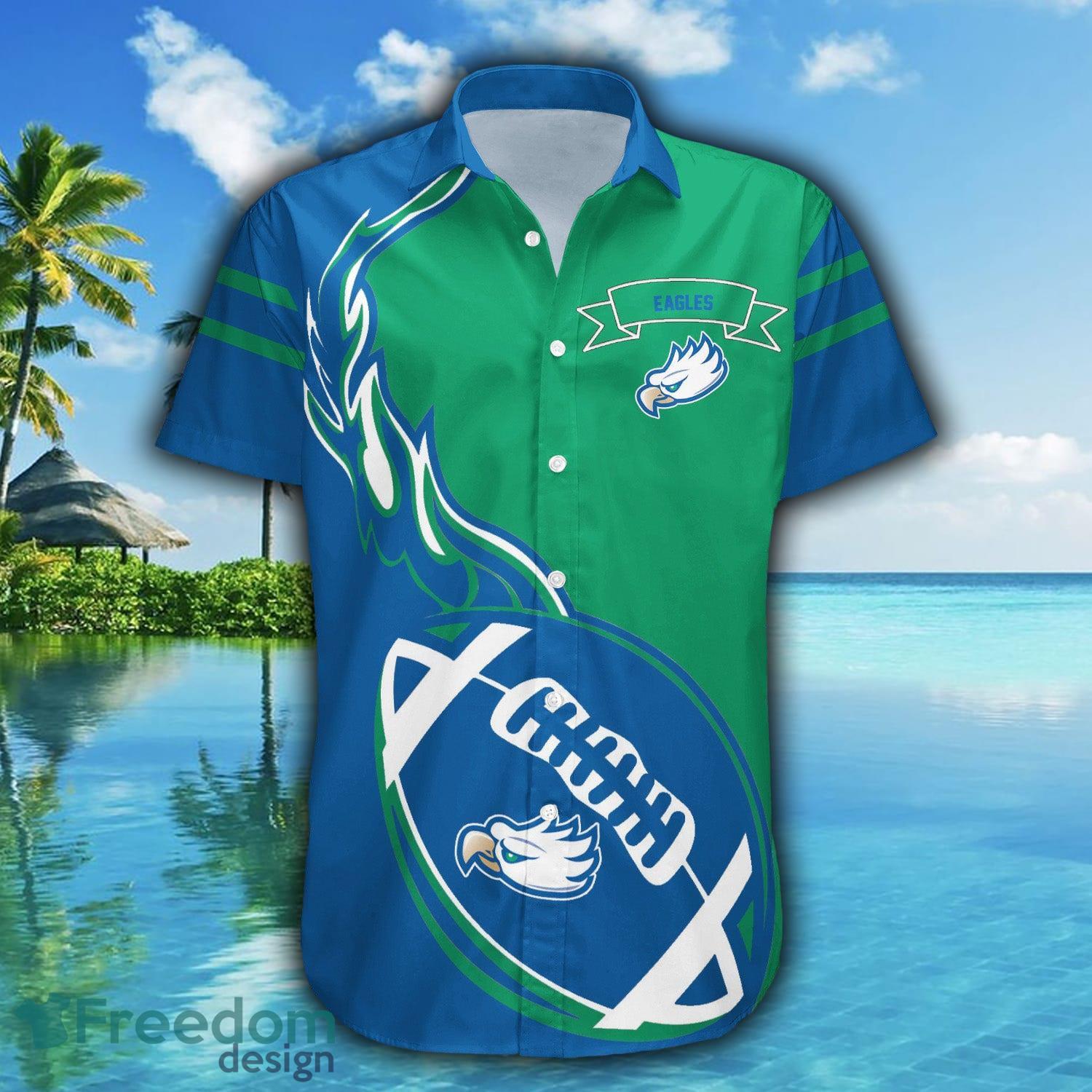 Florida Gulf Coast Eagles 3D Hawaiian Shirt Flame Ball NCAA Summer Beach For Fans Gift - Florida Gulf Coast Eagles Hawaii Shirt Flame Ball - NCAA_2