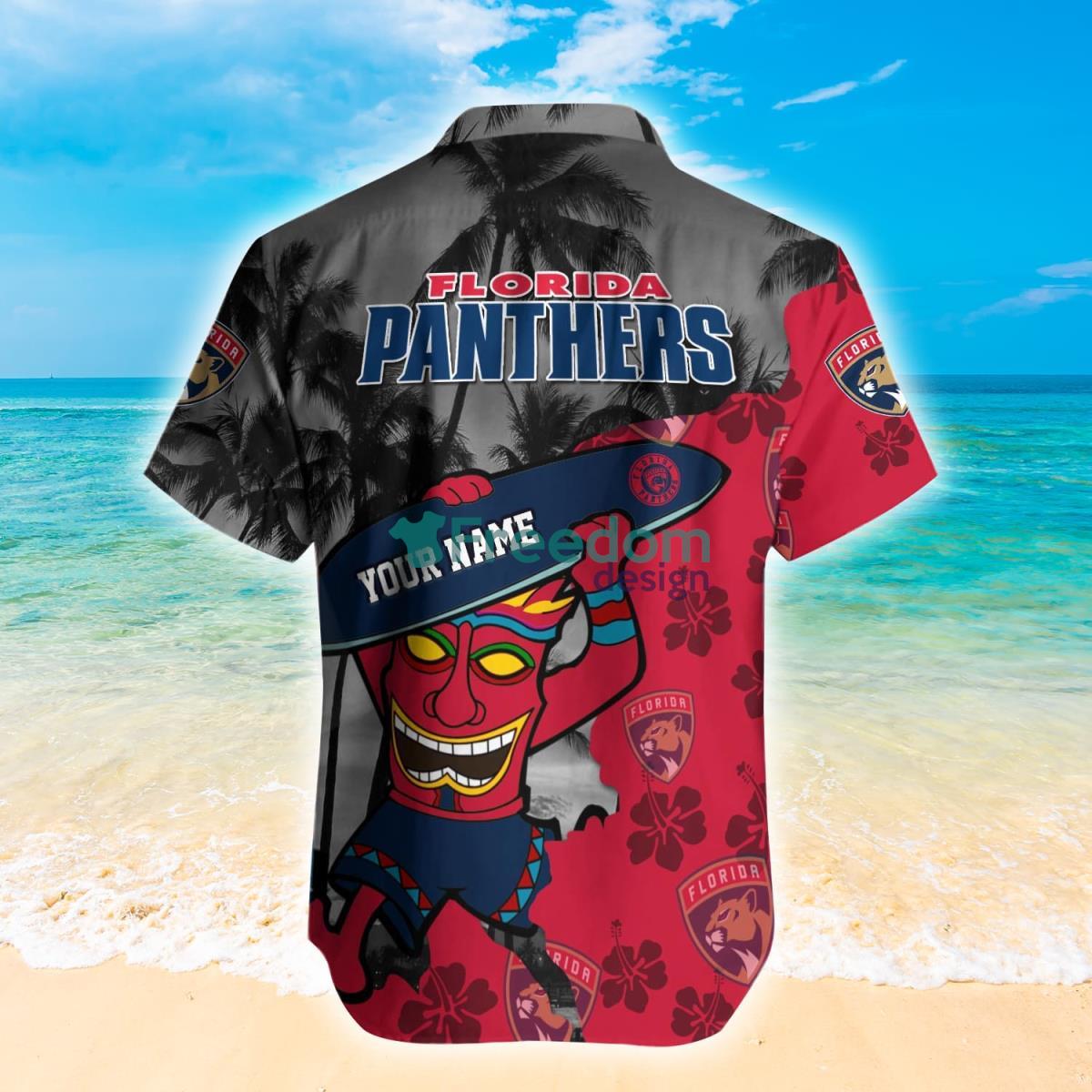 Florida Panthers NHL Custom Name Hawaiian Shirt Hot Design For Fans Product Photo 2