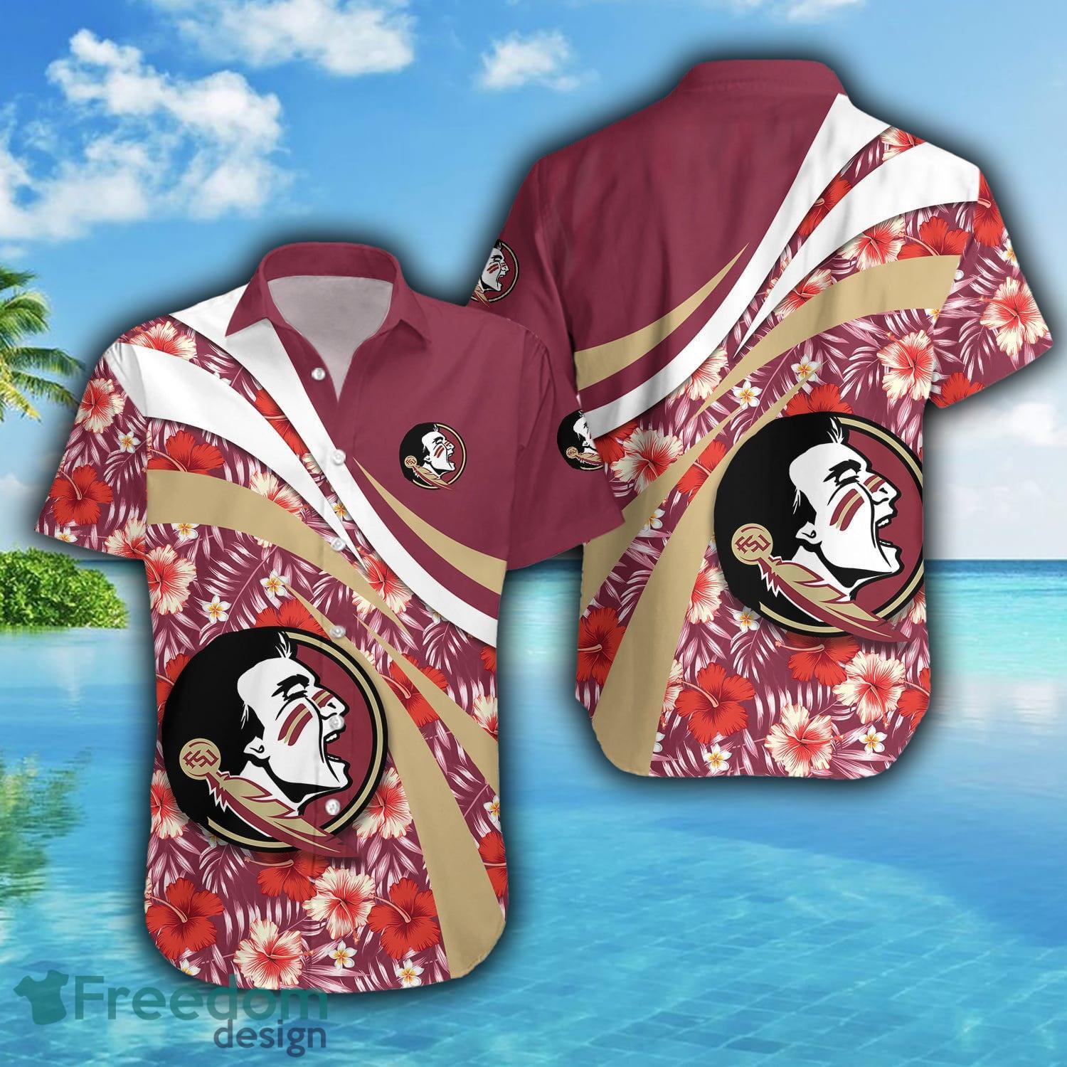 Florida State Seminoles NCAA Baby Yoda Tiki Flower Hawaiian Shirt -  Freedomdesign