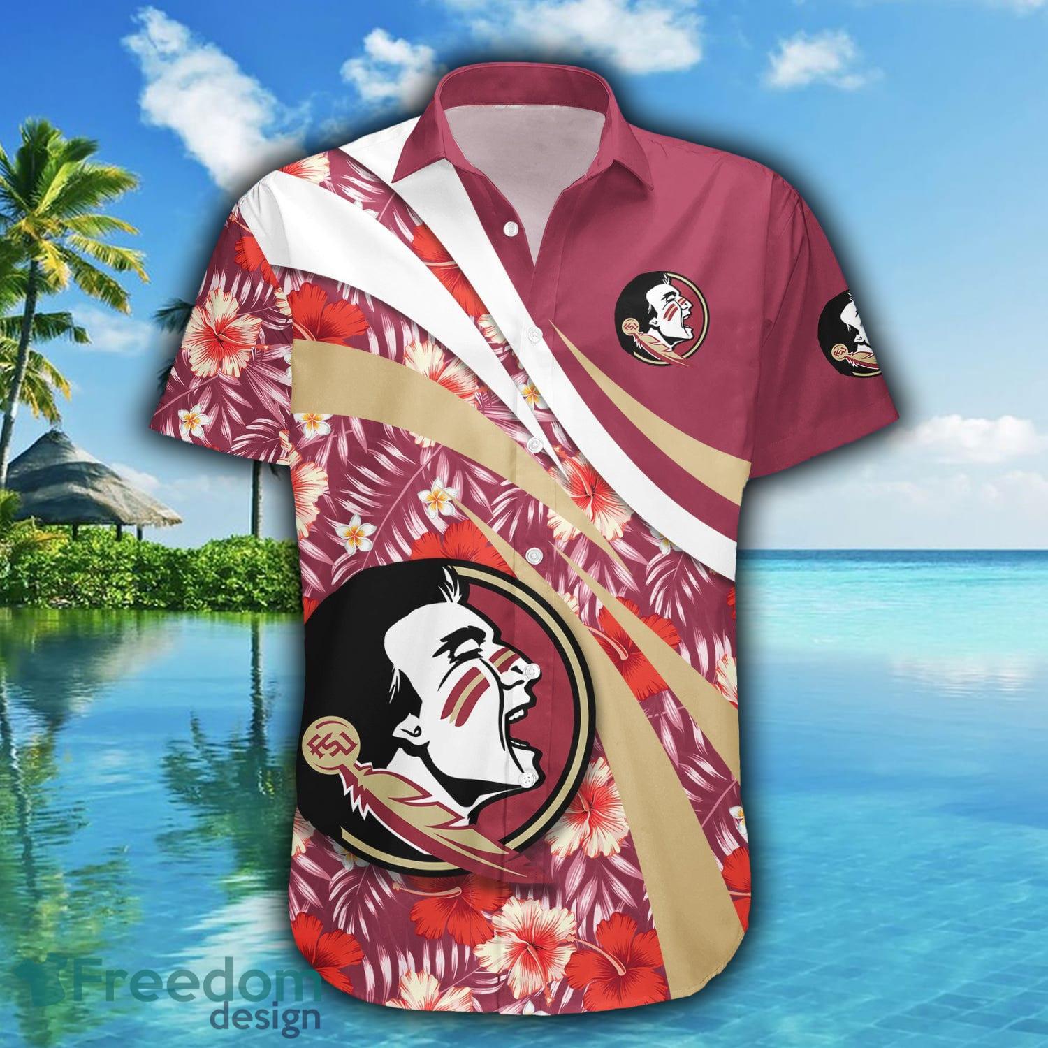 Florida State Seminoles 3D Hawaiian Shirt Hibiscus Sport Style NCAA Summer Beach For Fans Gift - Florida State Seminoles Hawaii Shirt Hibiscus Sport Style - NCAA_2