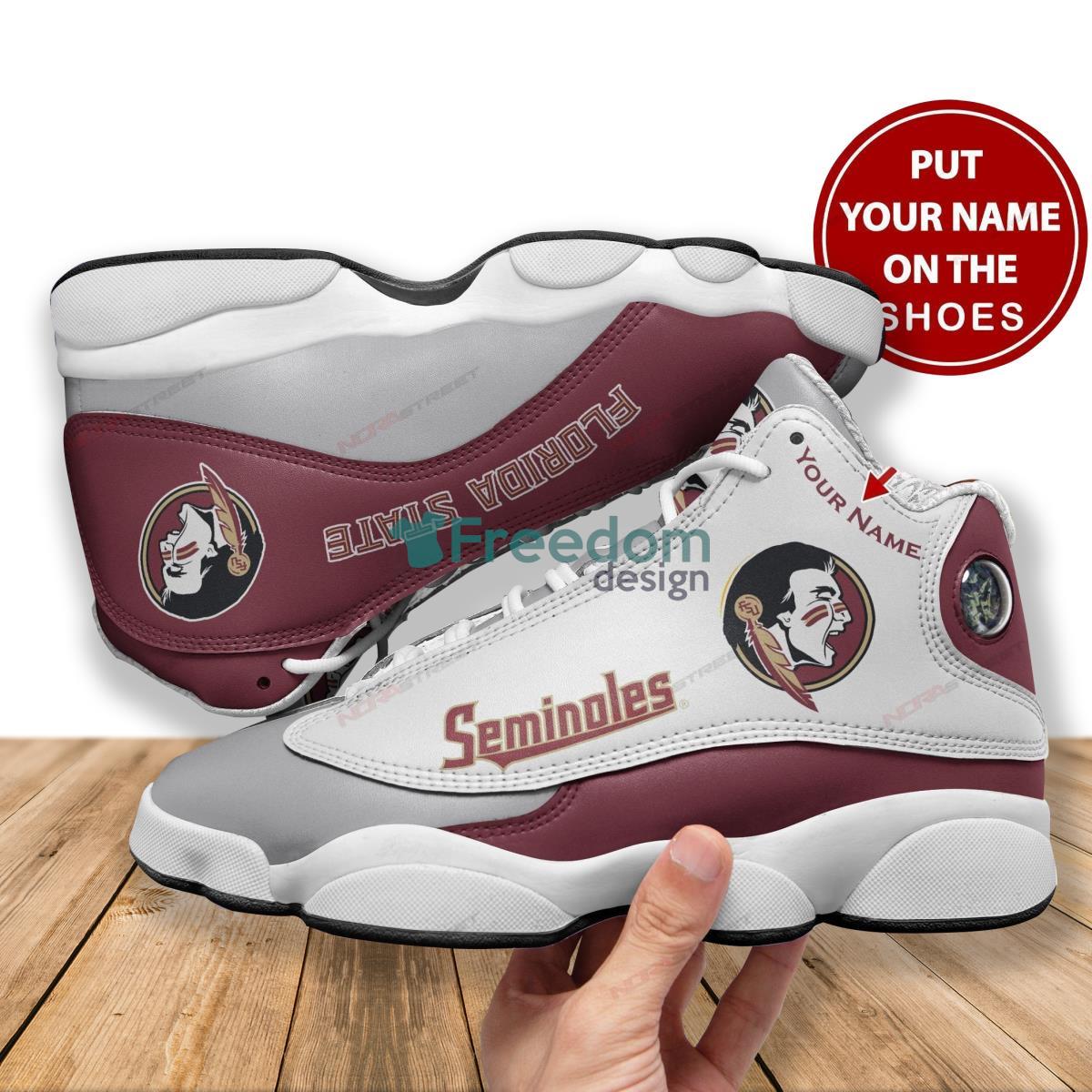 Florida State Seminoles Football Team Custom Name Air Jordan 13 Shoes Product Photo 1