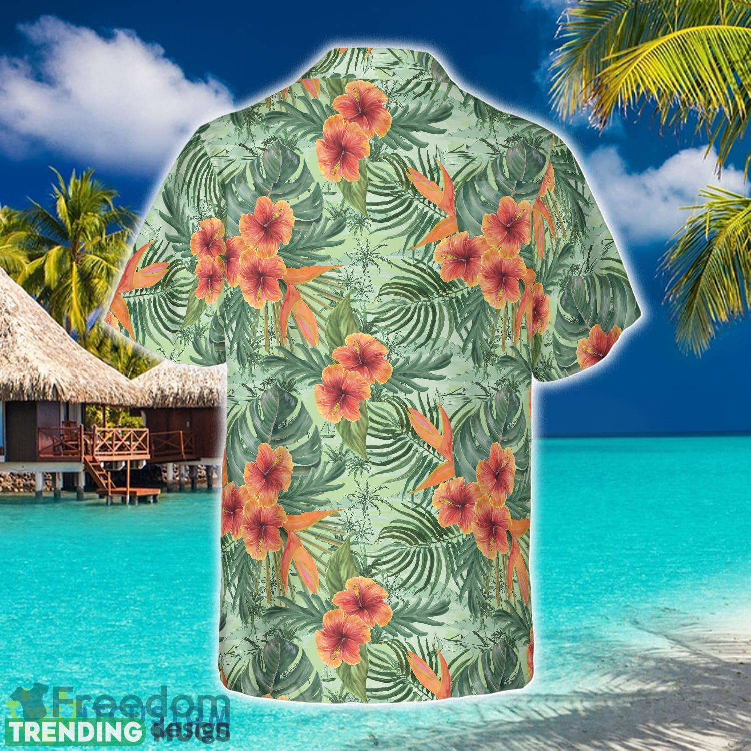 Funny Abs Aloha Tropical Flowers Hawaiian Shirt, Summer Men