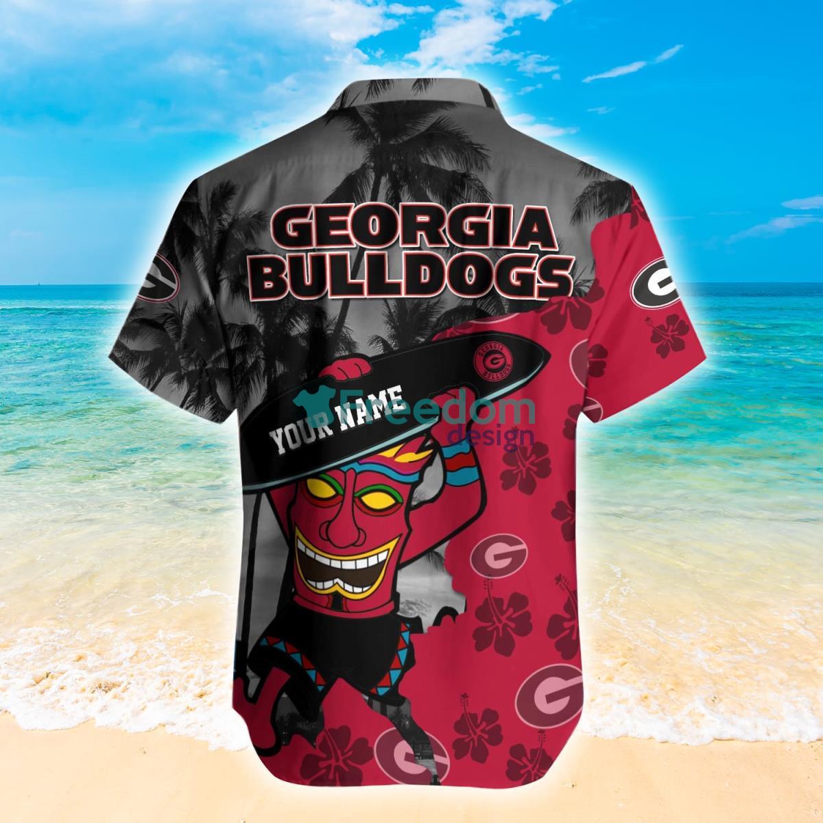 Georgia Bulldogs NCAA1 Custom Name Hawaiian Shirt Hot Design For Fans Product Photo 2