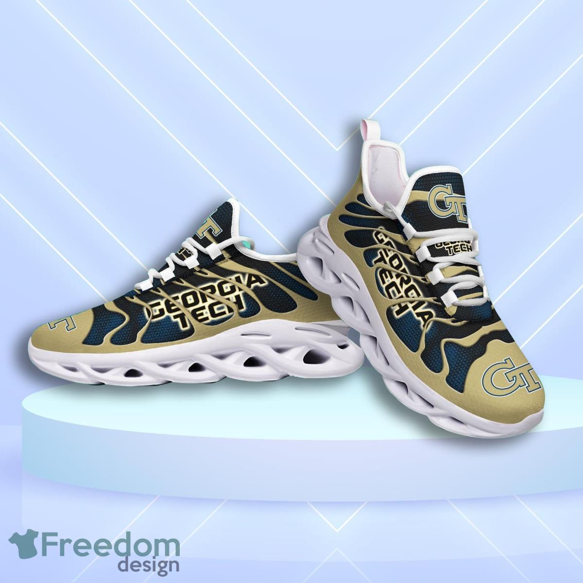 Georgia Tech Yellow Jackets Logo Hole Background 3D Max Soul Shoes Product Photo 1