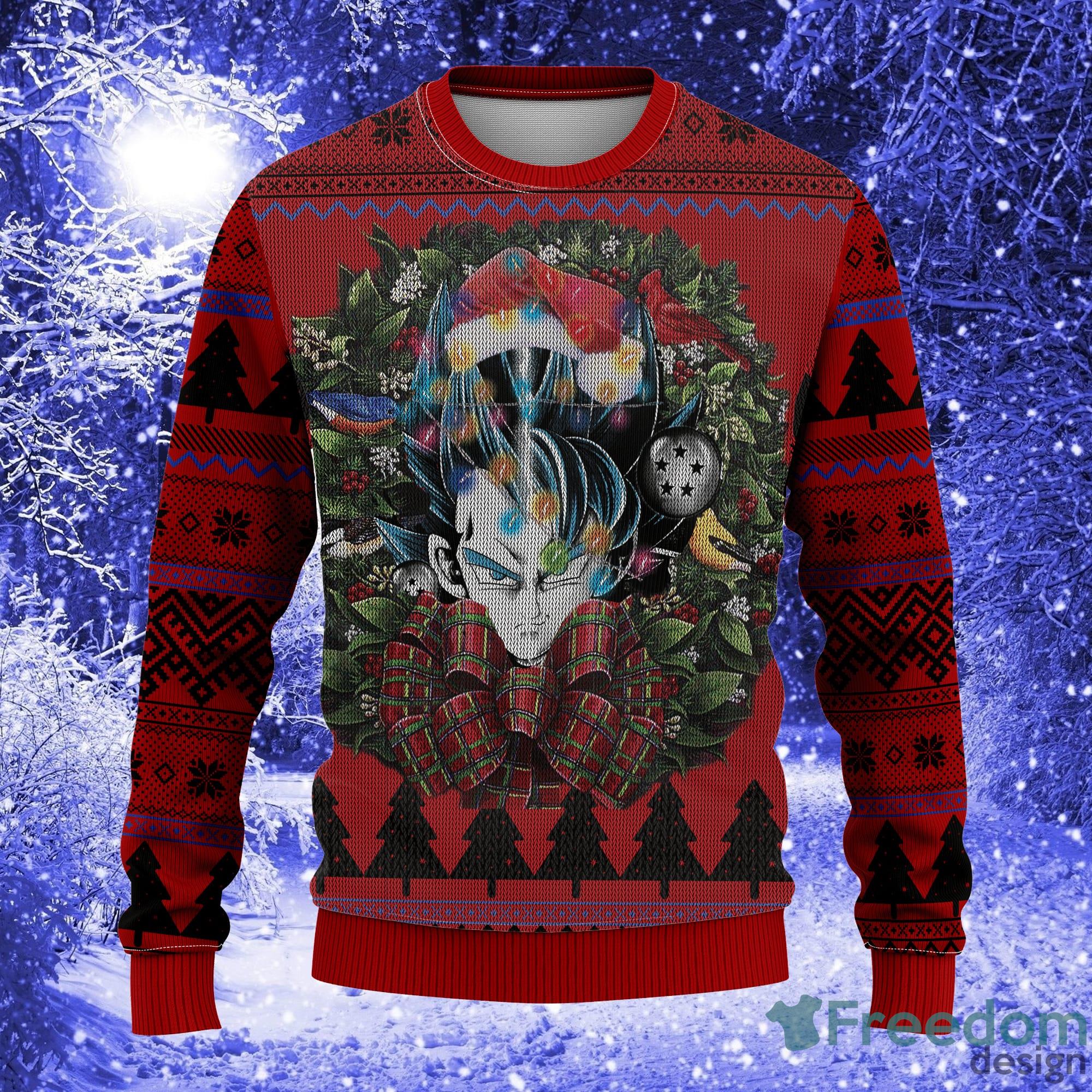 Goku Vegeta Mc Thanksgiving Women Mens Ugly Christmas Sweater - Goku Vegeta Christmas Mc Ugly Christmas Sweater Thanksgiving Gift_1