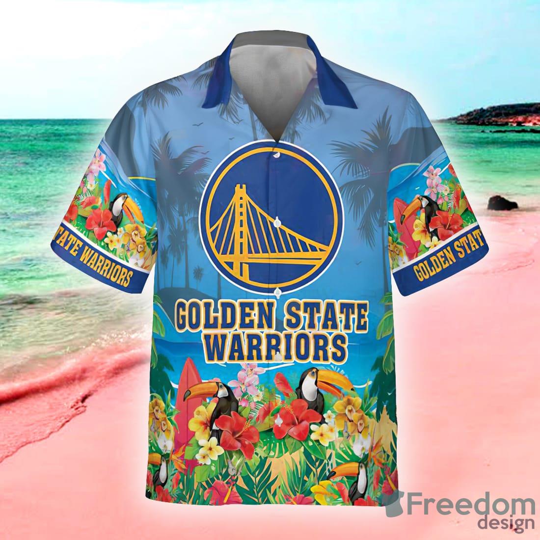 Golden State Warriors NBA Playoffs Beach Hawaiian Shirt Men And