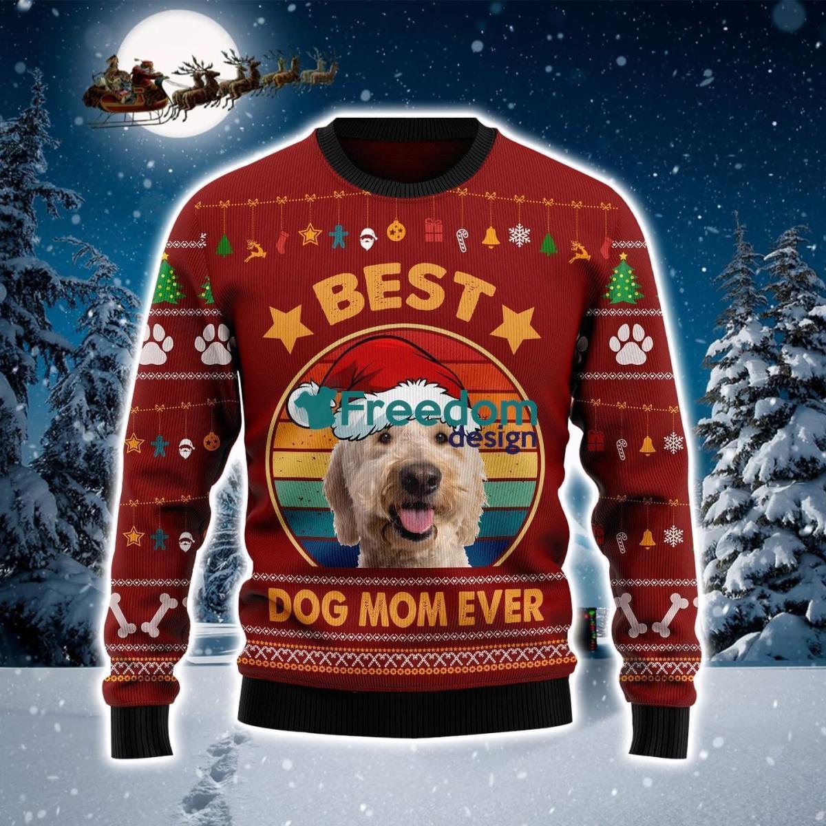 Goldendoodle Best Dog Mom Ever Christmas Sweater Best Gift For Xmas Product Photo 1