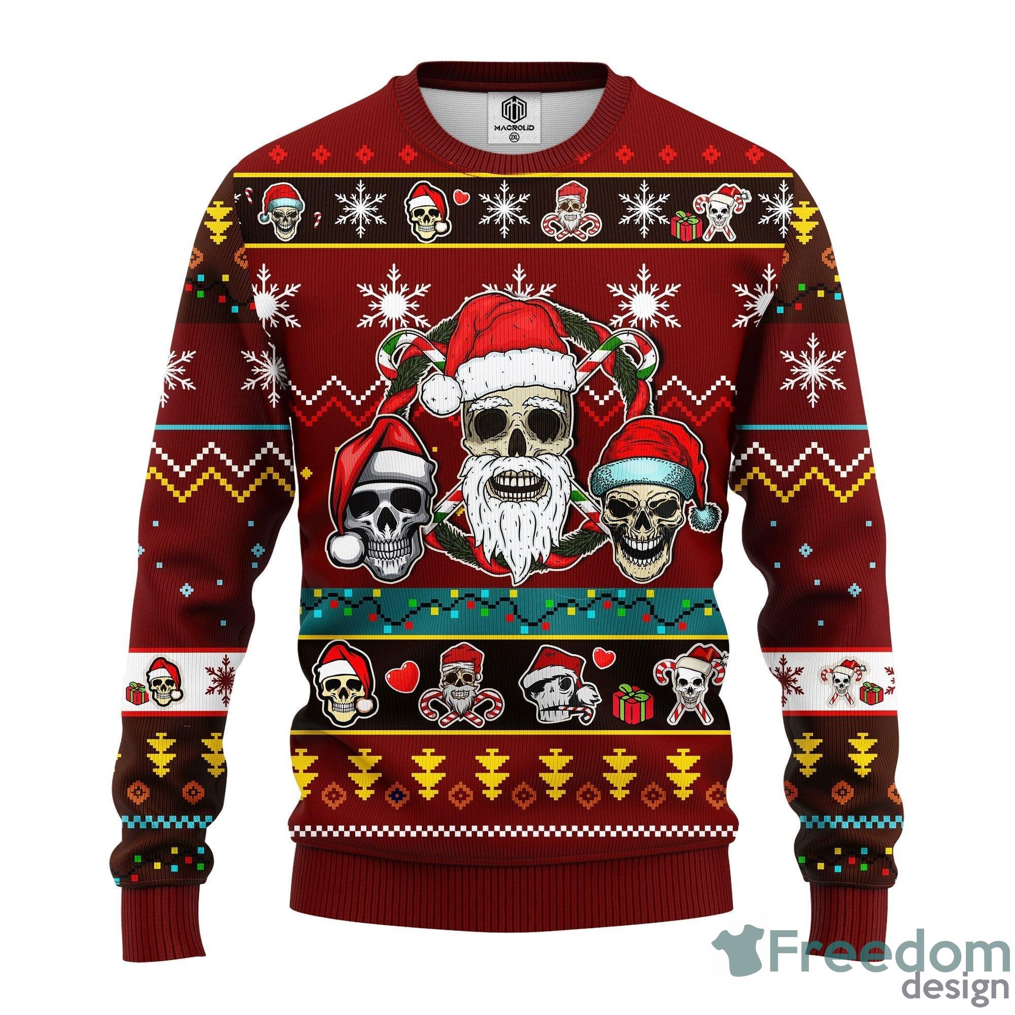 Goth Red Brown 1 Thanksgiving Women Mens Ugly Christmas Sweater ...