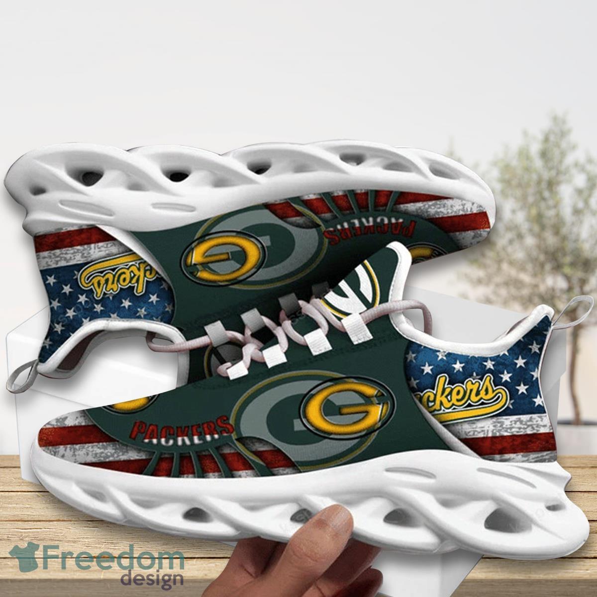 Green Bay Pack Team Max Soul Shoes Running Sneakers Product Photo 1