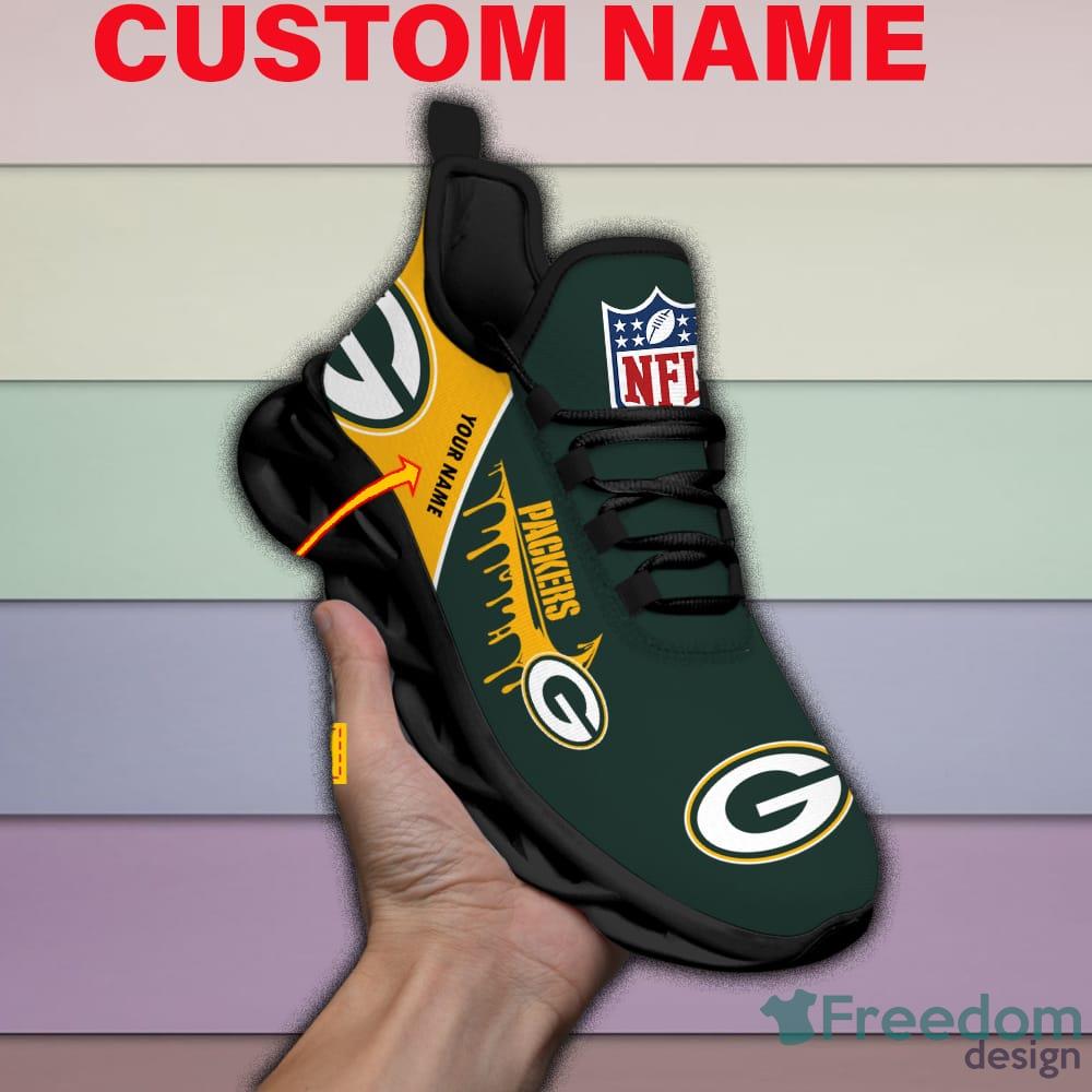 Green Bay Packers NFL Clunky Shoes Custom Name Max Soul Sneakers Ugly  Christmas Gift Fans - Freedomdesign