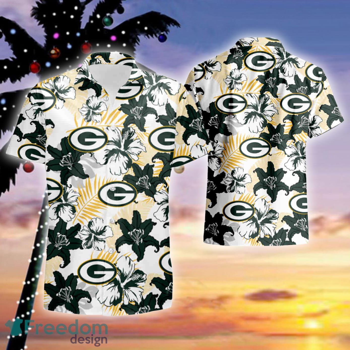 Green Bay Packers Nfl Tommy Bahama Hawaiian Shirt And Short Set -  Freedomdesign