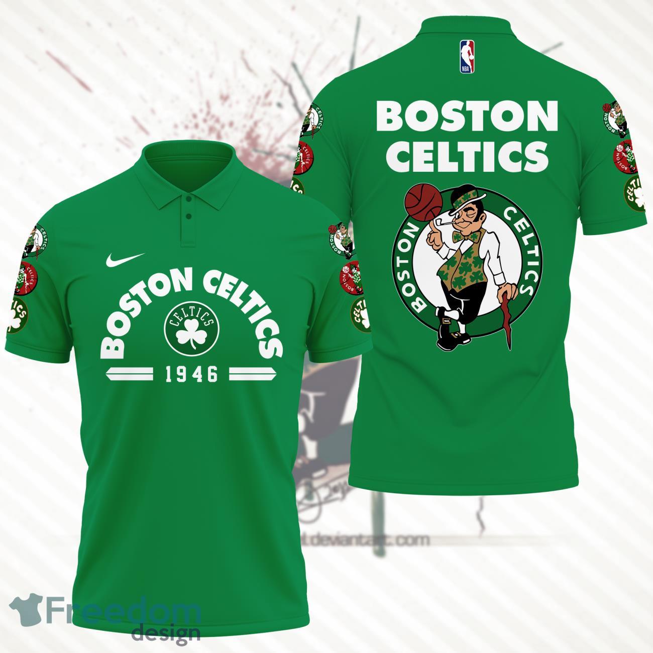 Green Boston Celtics 2023 Polo Shirt Product Photo 1