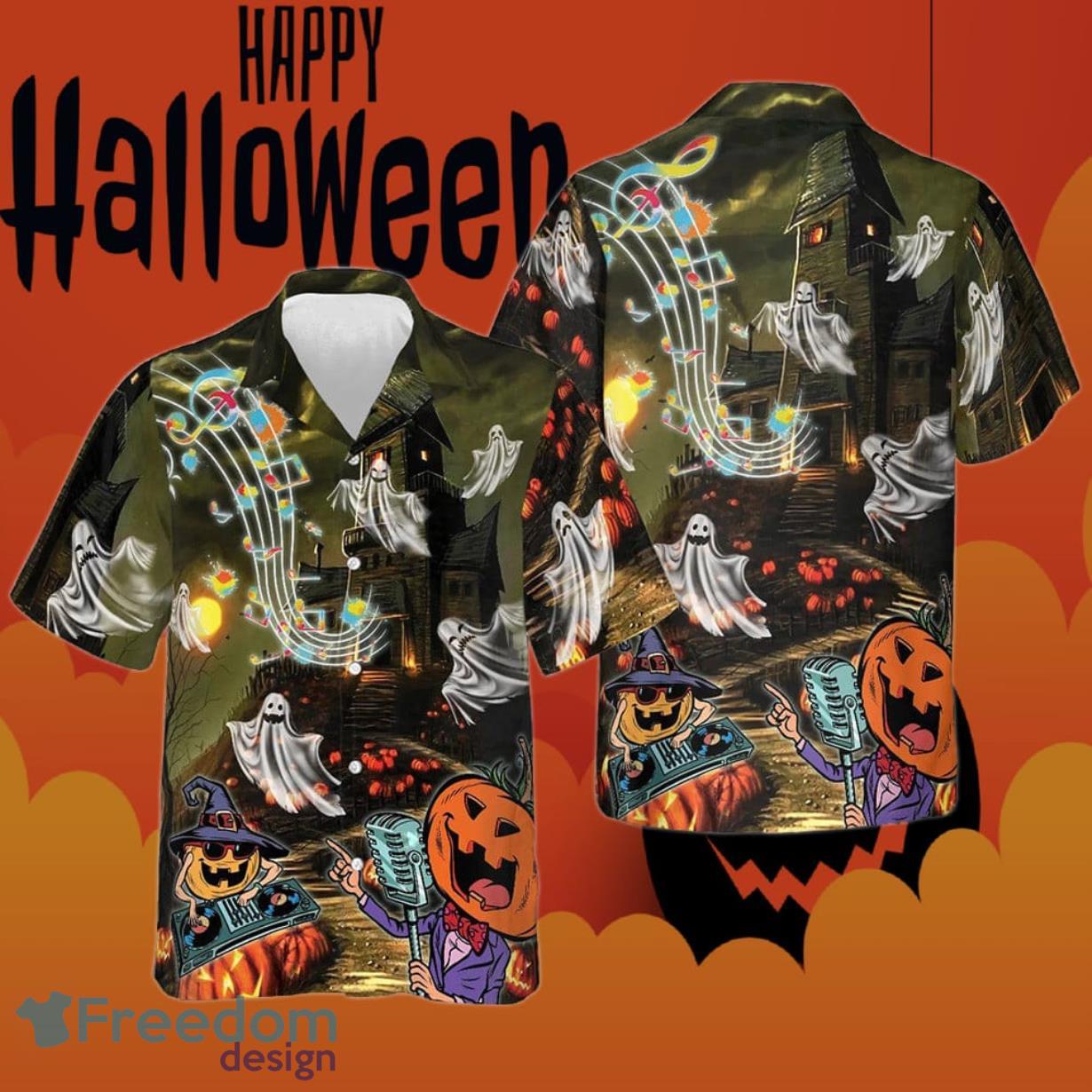 Halloween Music Night Halloween Hawaiian Shirt Halloween Gifts For Cousin Product Photo 1