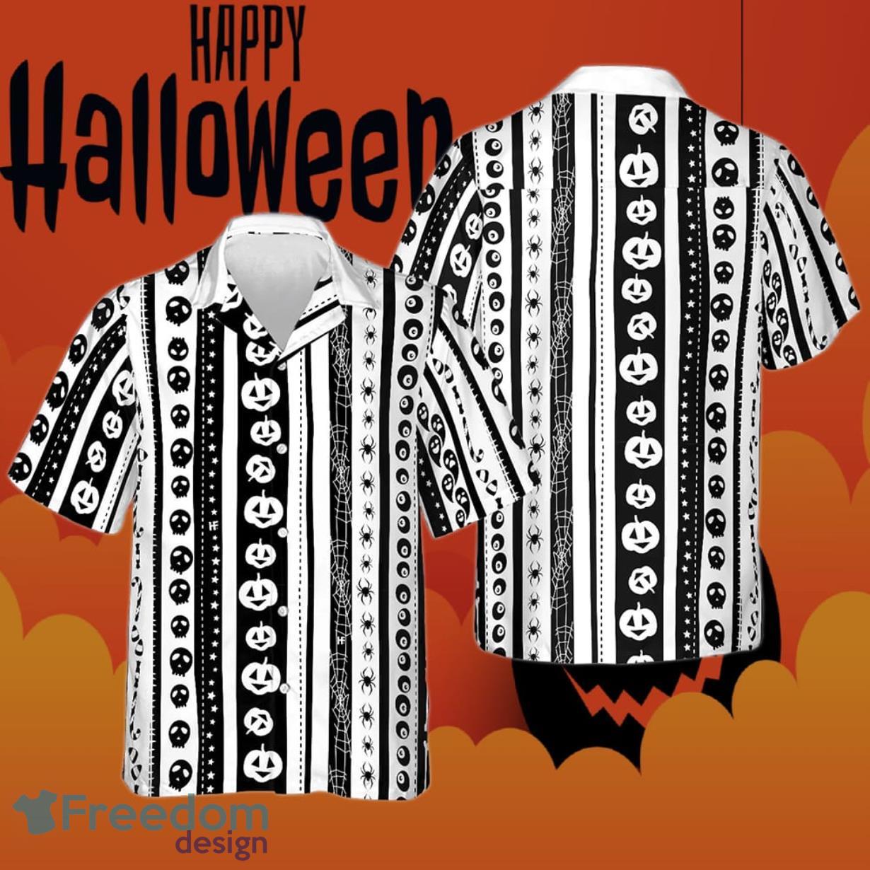 Halloween Pattern Hawaiian Shirt Cool Summer Shirts For Guys Gifts For Boyfriend Product Photo 1