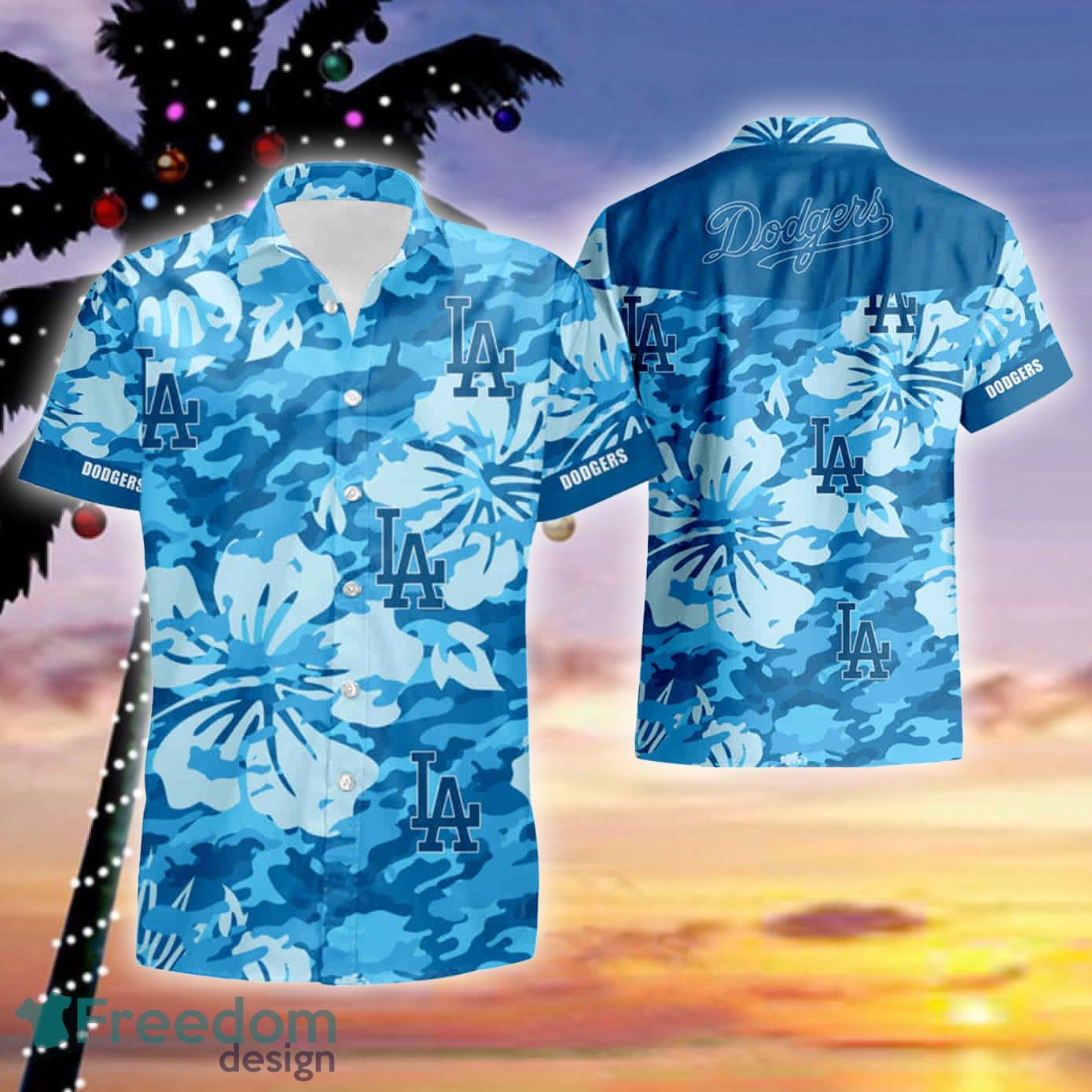 Dodgers Blue Summer Beach Hawaiian Shirt And Short