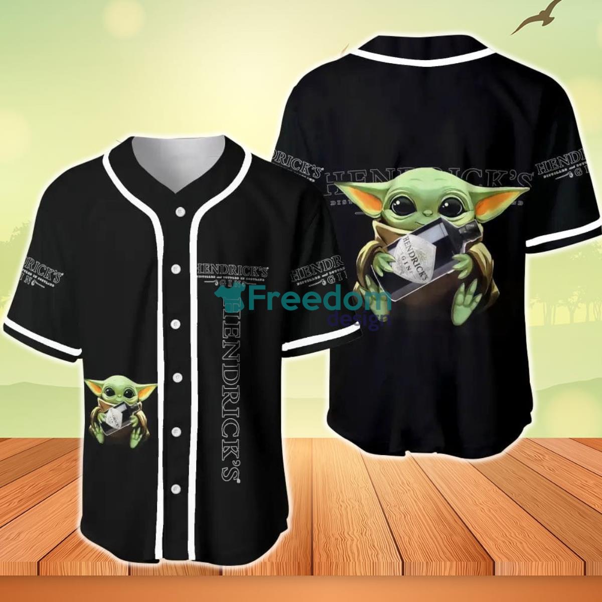 Hendrick's Gin Baby Yoda Baseball Jersey Product Photo 1