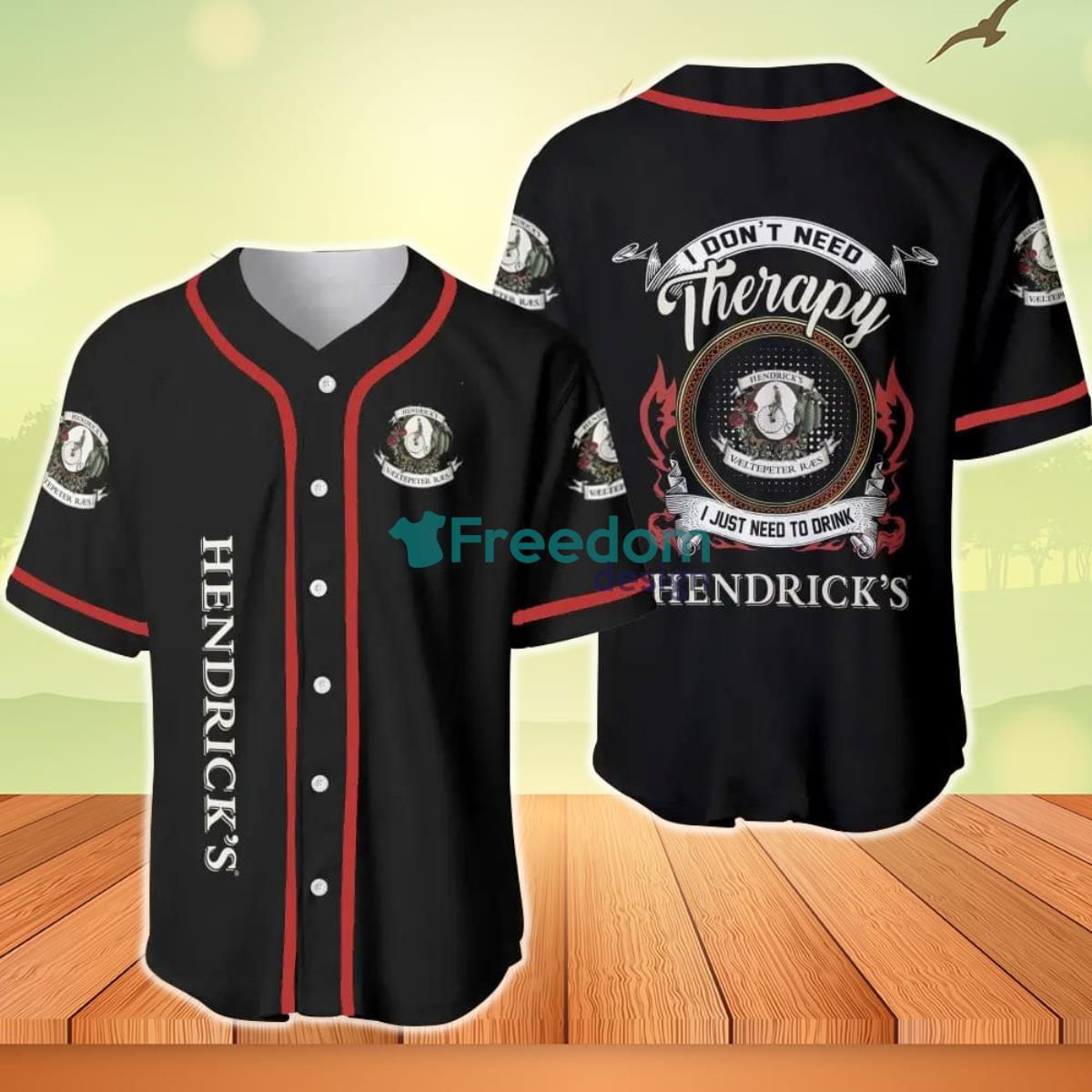 Hendrick's Gin Therapy Baseball Jersey Product Photo 1