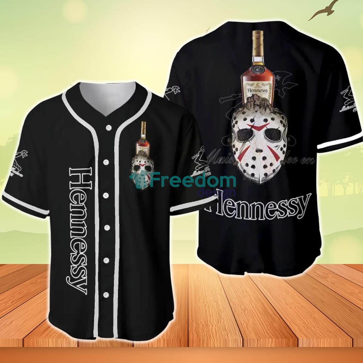 Hennessy Cognac Horror Halloween Baseball Jersey Product Photo 1