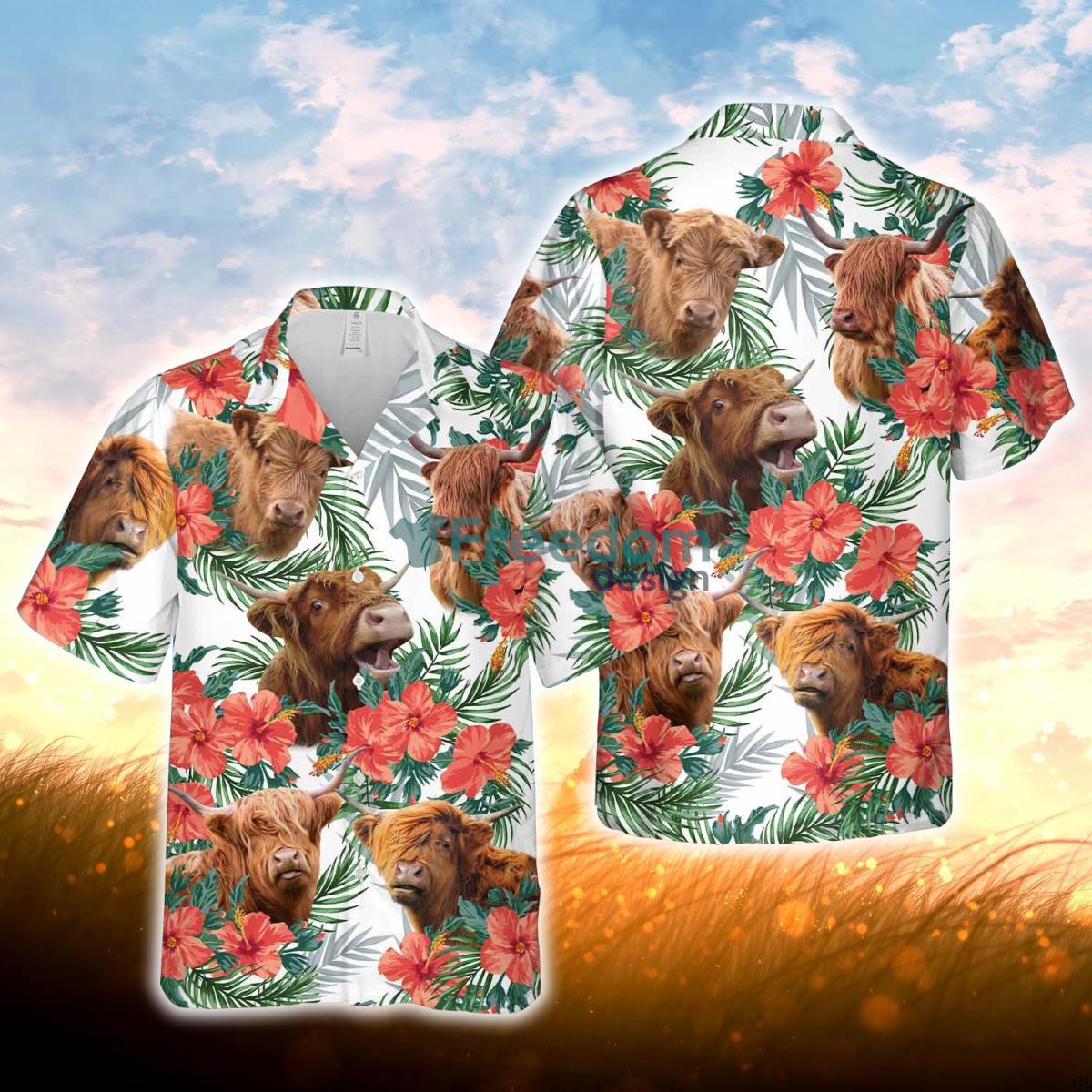 Highland Hawaiian Flowers Hawaiian Shirt For Men Women Product Photo 1