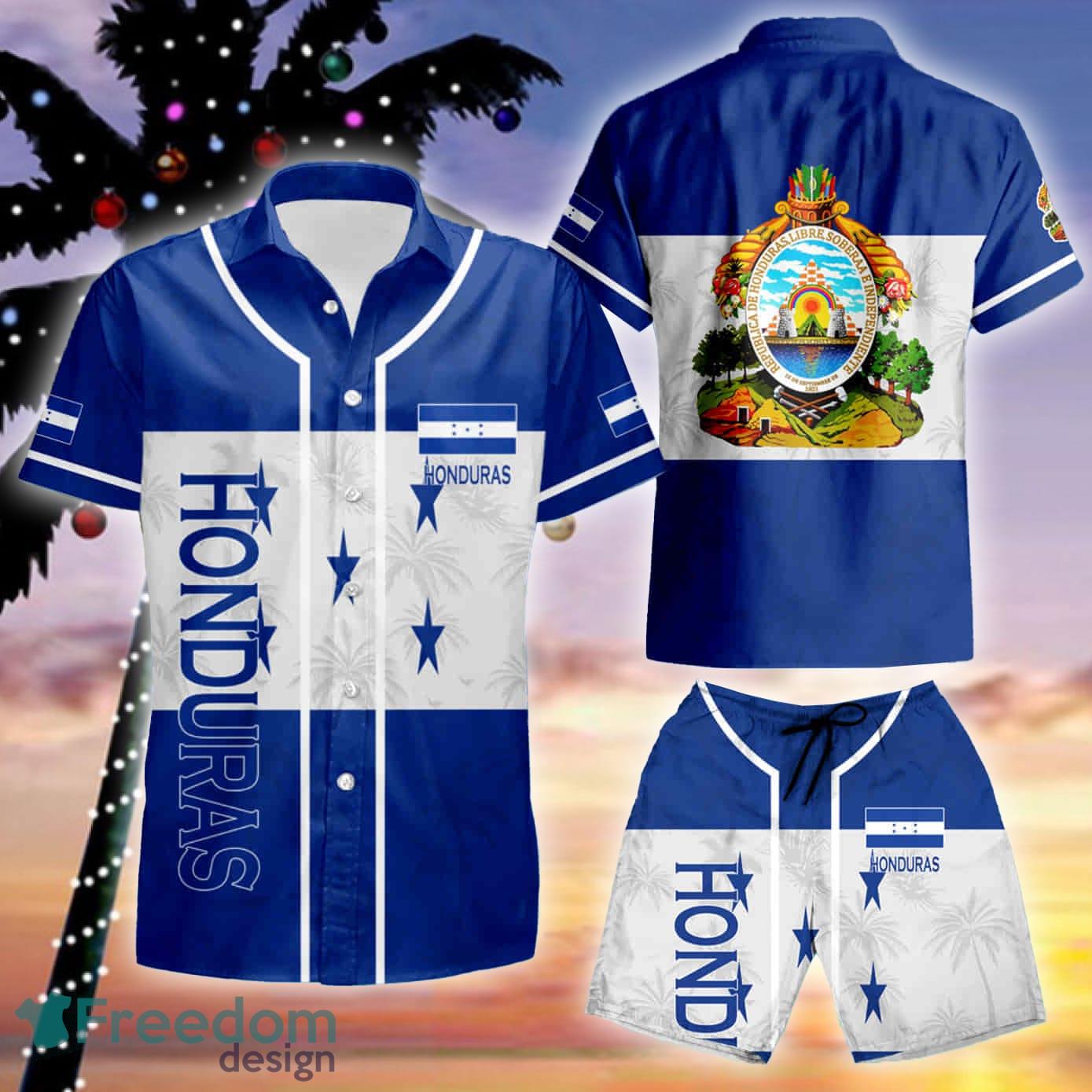 Honduras Aloha Hawaiian Shirt And Short Set Gift Men Women - Freedomdesign