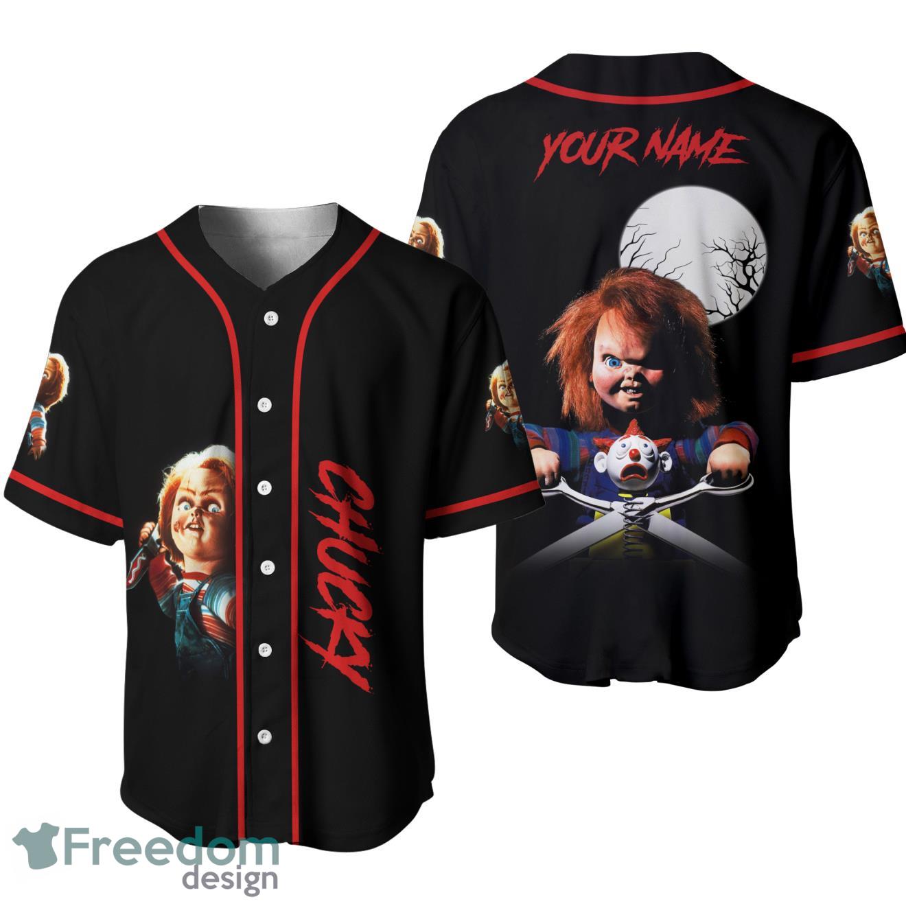 Horror Chucky Baseball Jersey Custom Name Product Photo 1