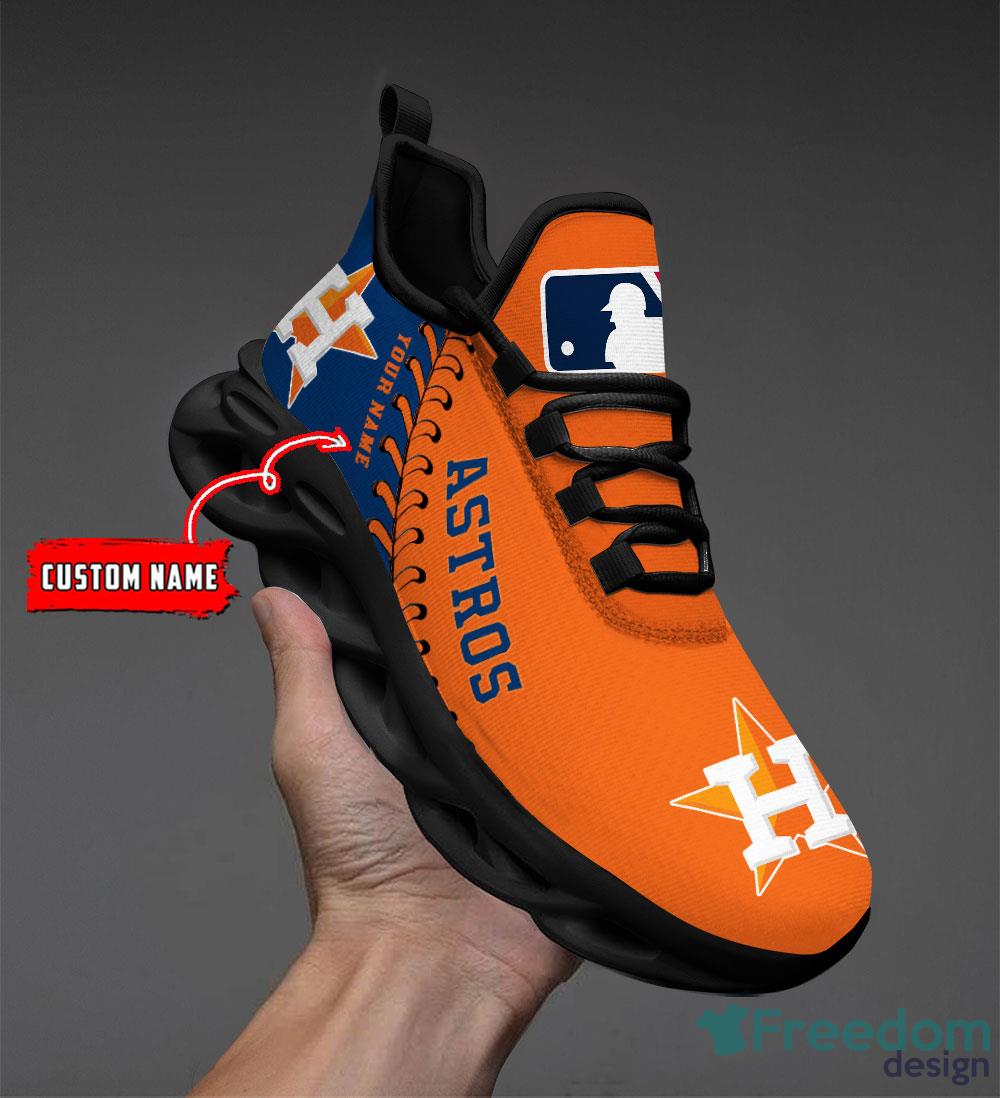 Houston Astros MLB Personalized New Max Soul Sneaker - Owl Fashion