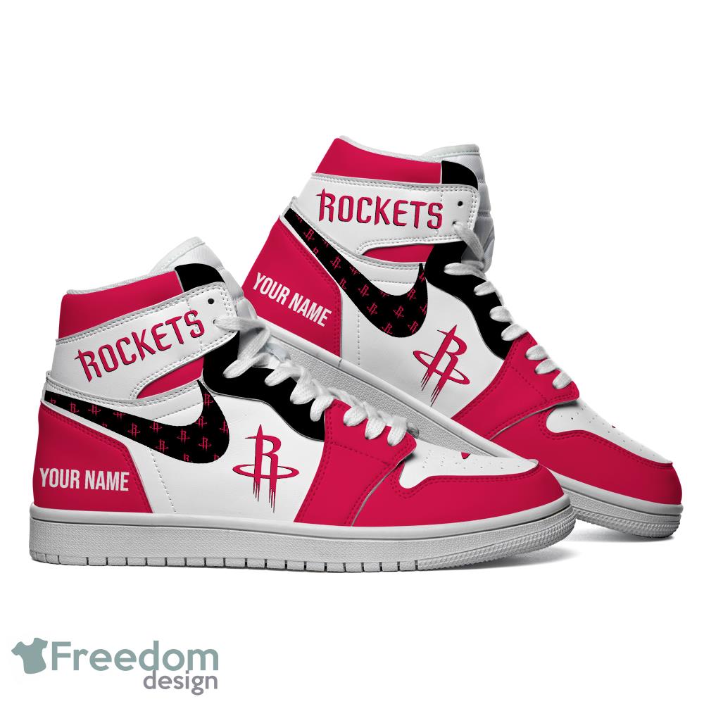 Houston Rockets NBA Custom Name Air Jordan 1 High Top Shoes For Men Women -  Freedomdesign