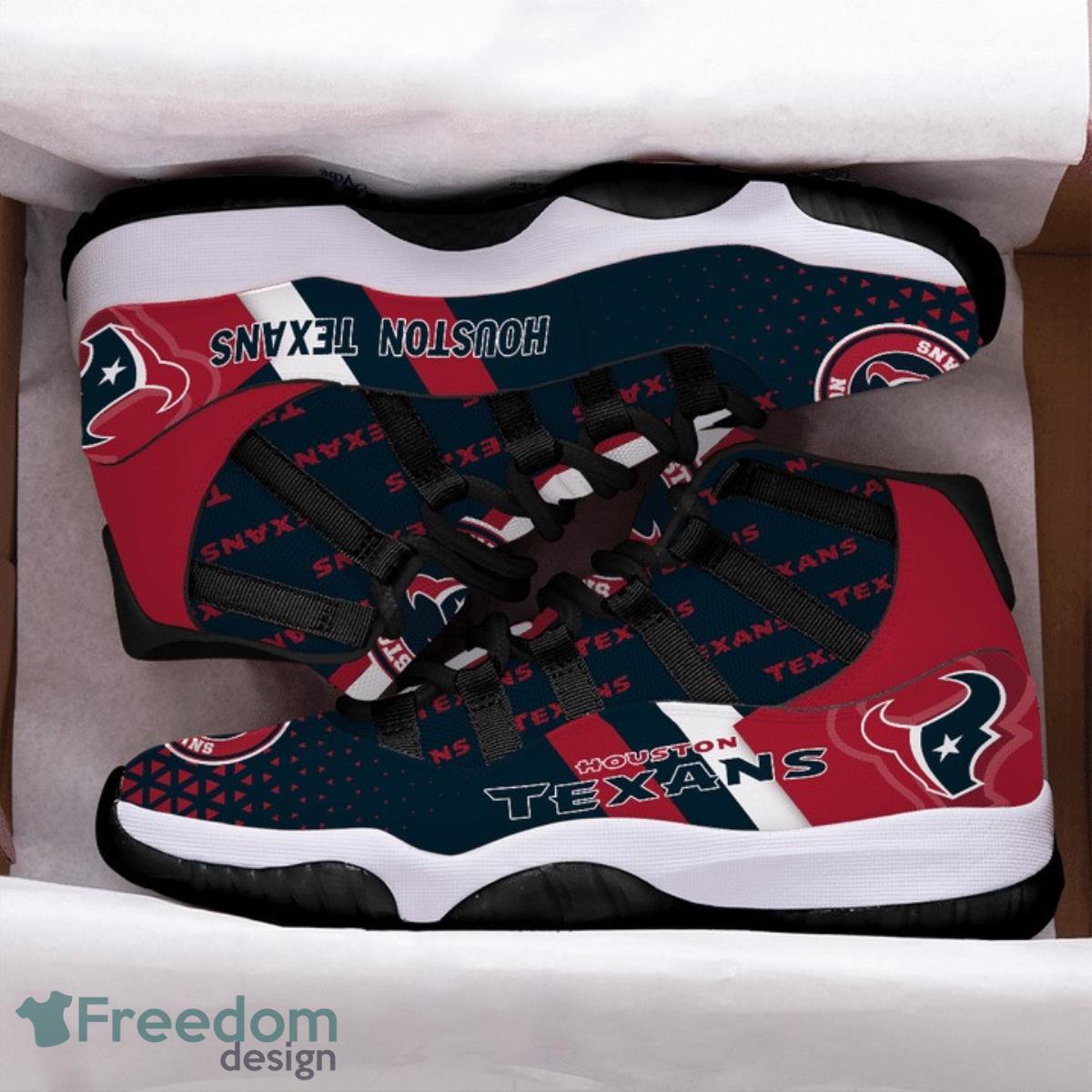 Houston Texans Football Team Air Jordan 11 Best Sneakers For Men Women Fans Product Photo 2