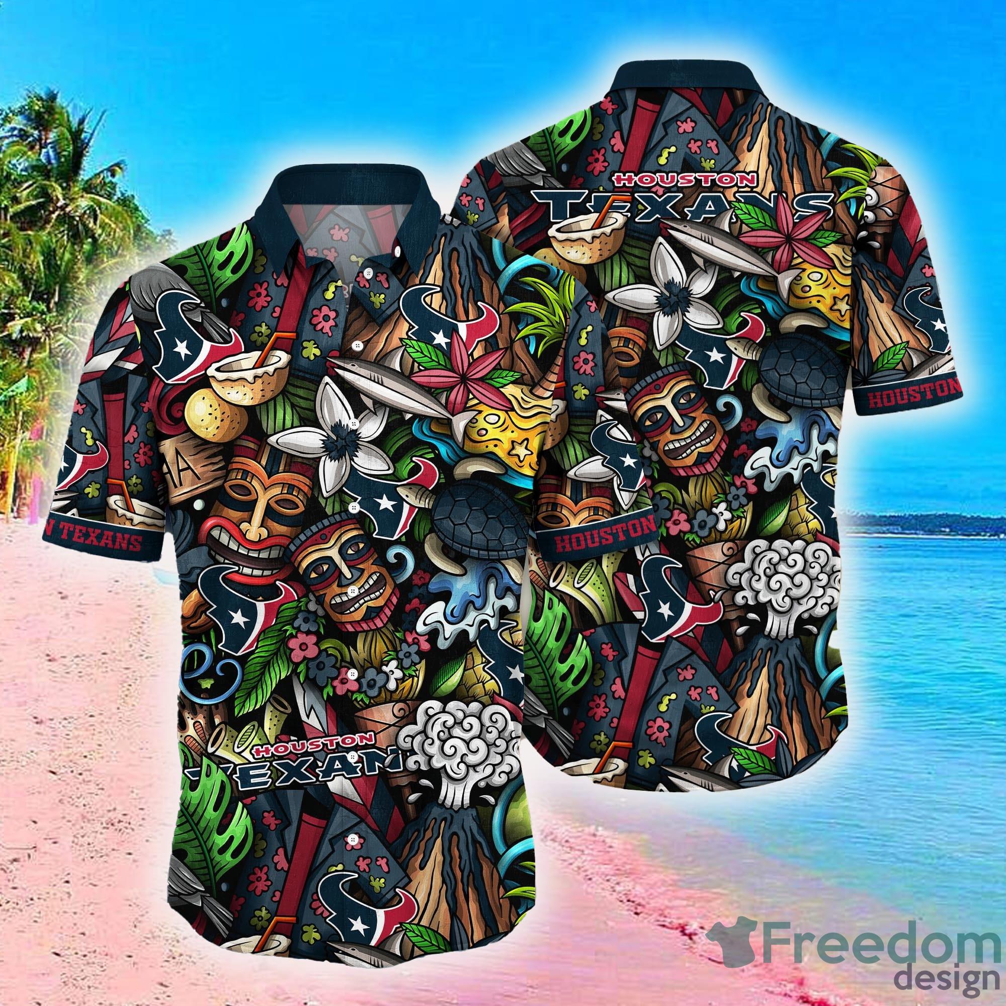 Houston Texans NFL Design 2 Beach Hawaiian Shirt Men And Women For Fans  Gift - Freedomdesign