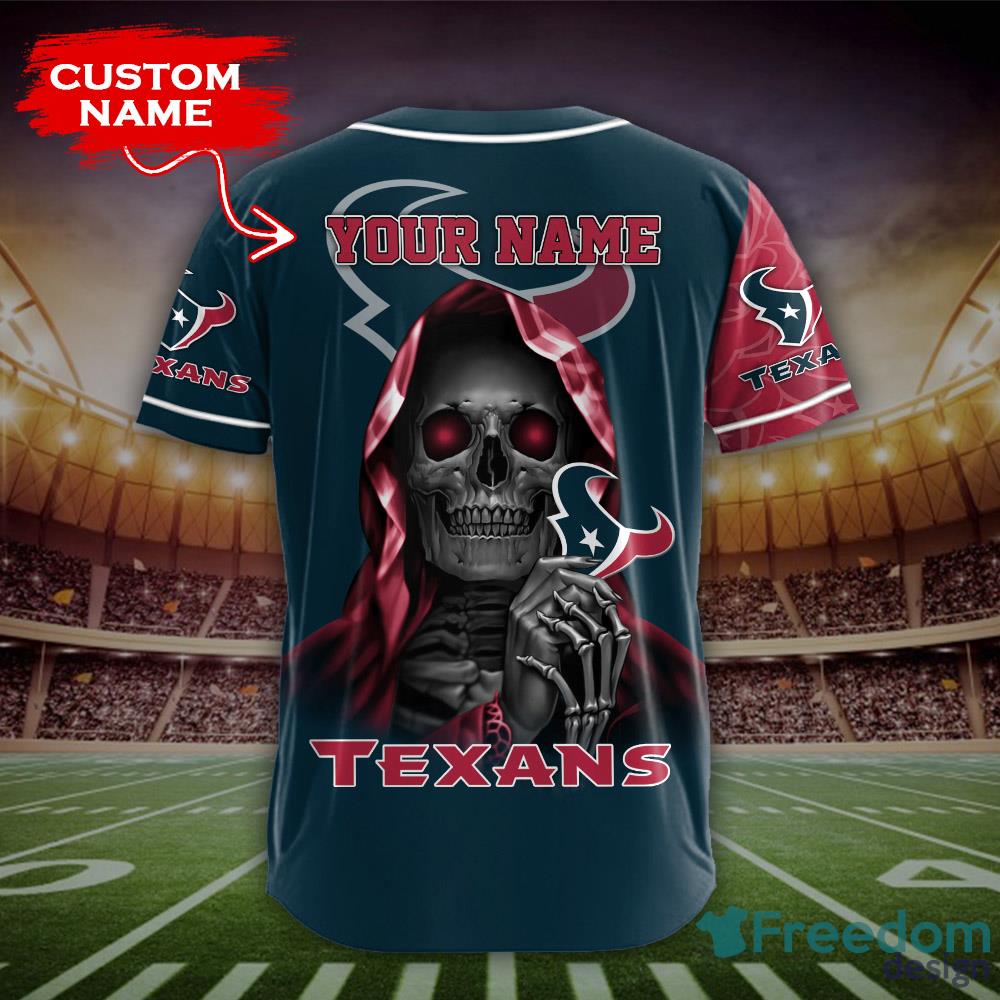 Houston Texans Personalized NFL Team Baseball Jersey Shirt - Owl