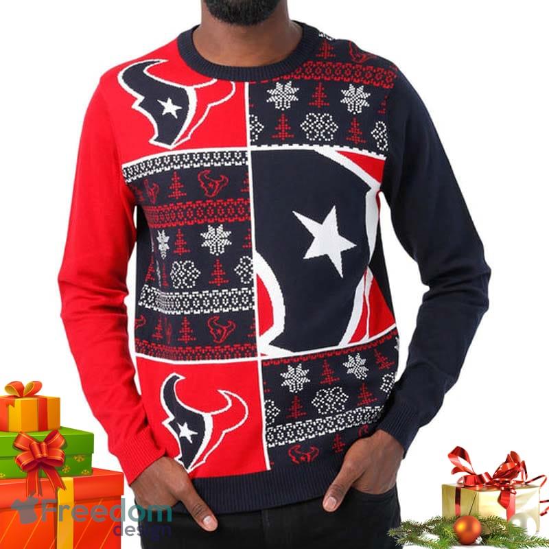 Minnesota Vikings NFL Mens Busy Block Snowfall Ideas Funny Ugly Christmas  Sweater - YesItCustom