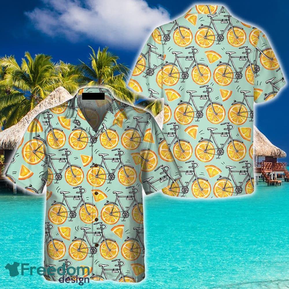 Mountain Bike Orange Tropical Hawaiian Shirt Tropical Gift Racing Beach  Tropical Bicycle Hawaiian Shirt at  Men's Clothing store