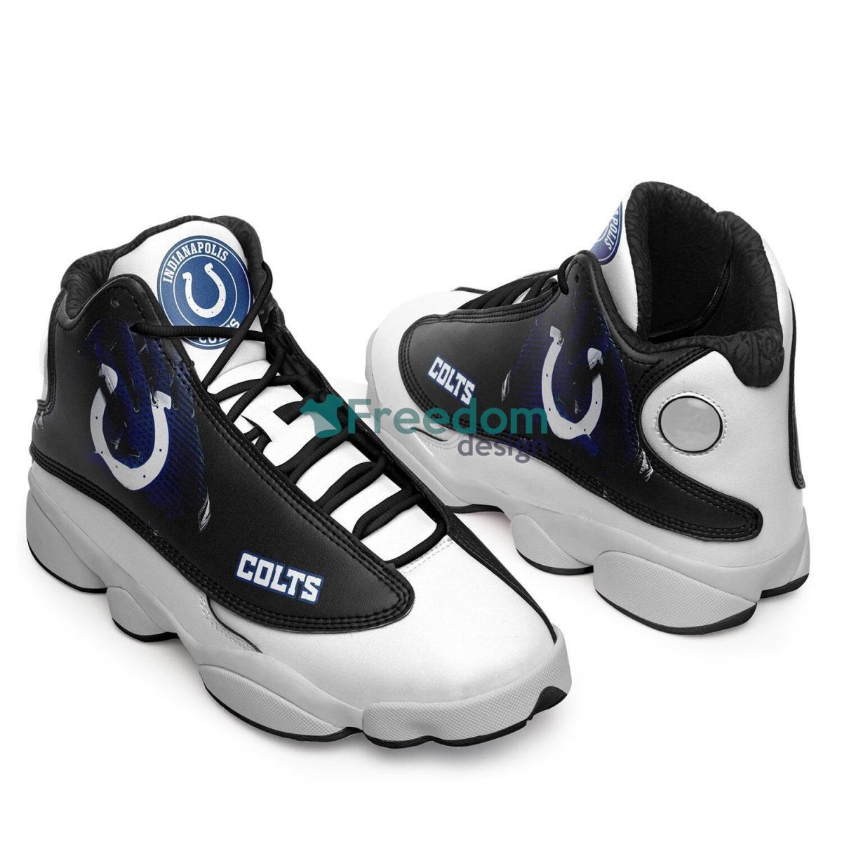 Indianapolis Colts Football Team Casual 3D Air Jordan 13 Shoes Product Photo 1