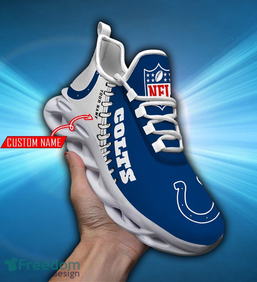 Personalized Name Indianapolis Colts NFL Chunky Sneakers Fans Max Soul  Shoes - Freedomdesign