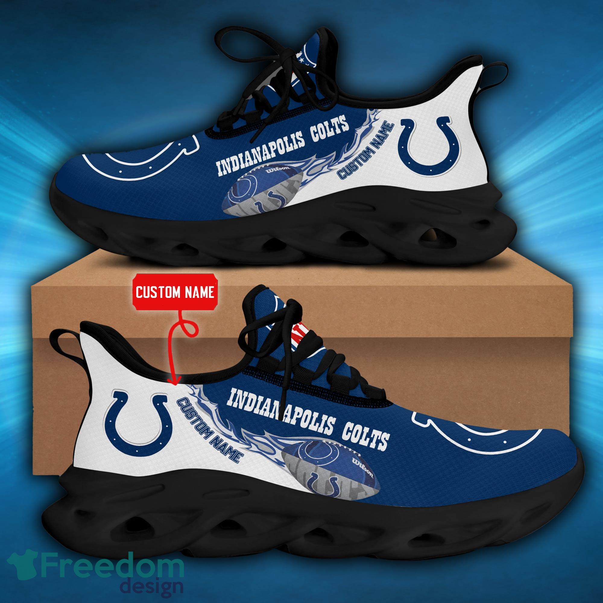 Indianapolis Colts Custom Name Luxury NFL Max Soul Shoes Design 8 Chunky  Sneakers For Men And Women - Banantees