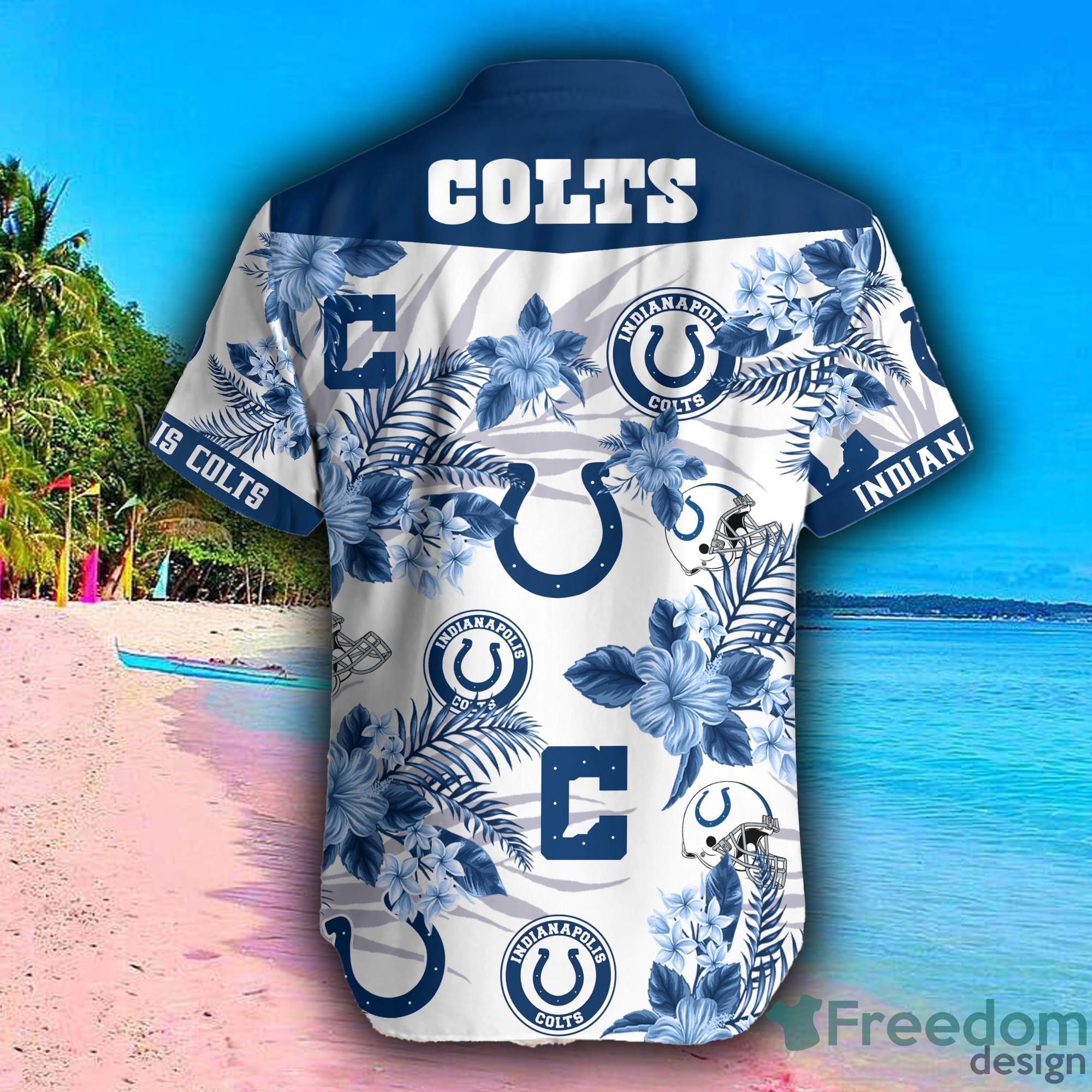 Indianapolis Colts NFL Baseball Tropical Flower Baseball Jersey Shirt