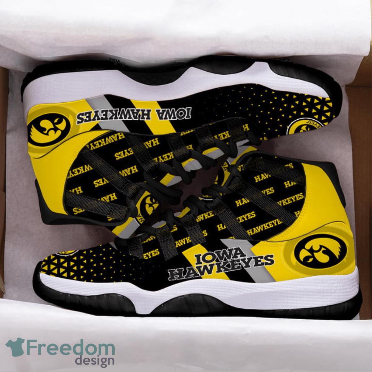 Iowa Hawkeyes Football Team Air Jordan 11 Best Sneakers For Men Women Fans Product Photo 1