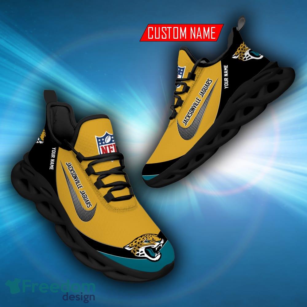 Jacksonville Jaguars Nfl Green Max Soul Sneakers Sport Shoes - Freedomdesign