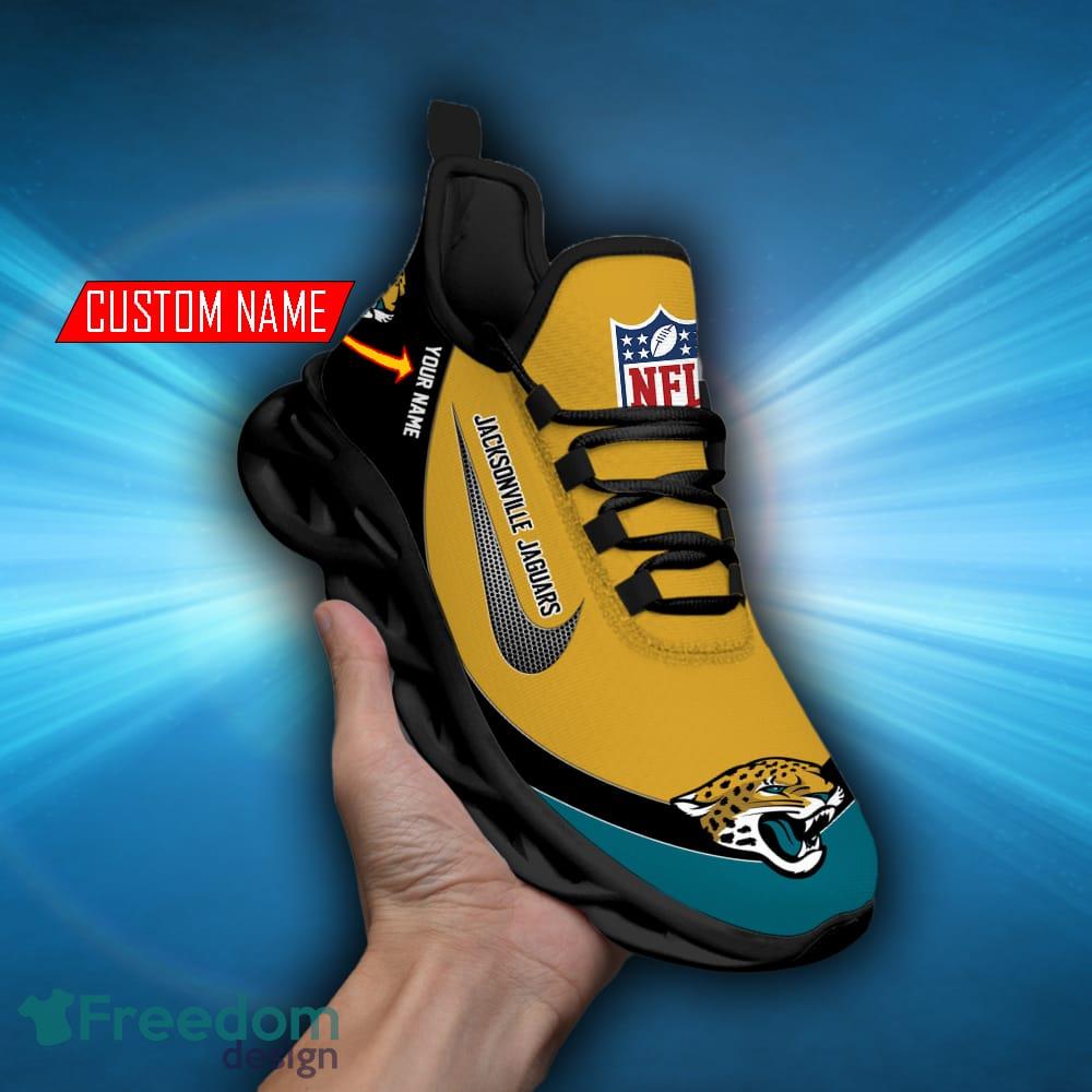 Jacksonville Jaguars Custom Name Sneakers Max Soul Shoes Sport Shoes For  Men And Women - Freedomdesign