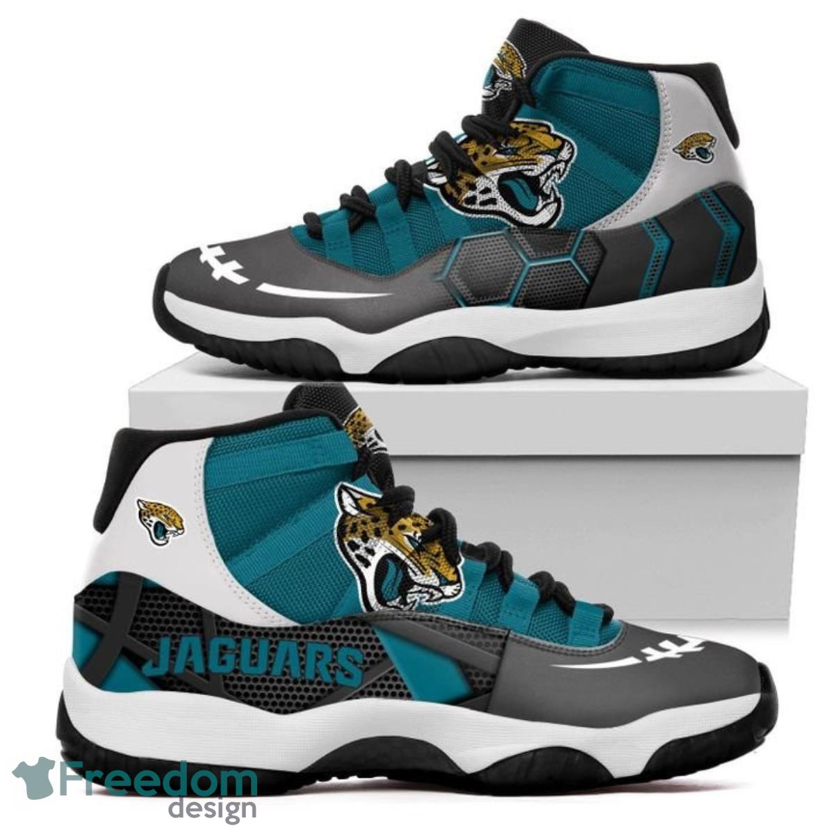 Jacksonville Jaguars Football Team Air Jordan 11 Best Sneakers For Men Women Fans Product Photo 1