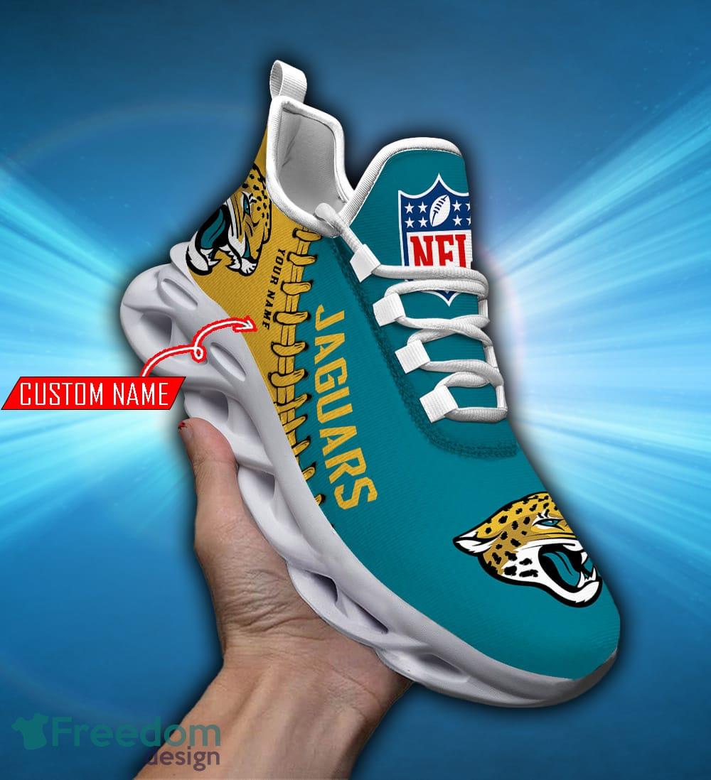 Jacksonville Jaguars Nfl Max Soul Sneakers Sport Shoes - Banantees