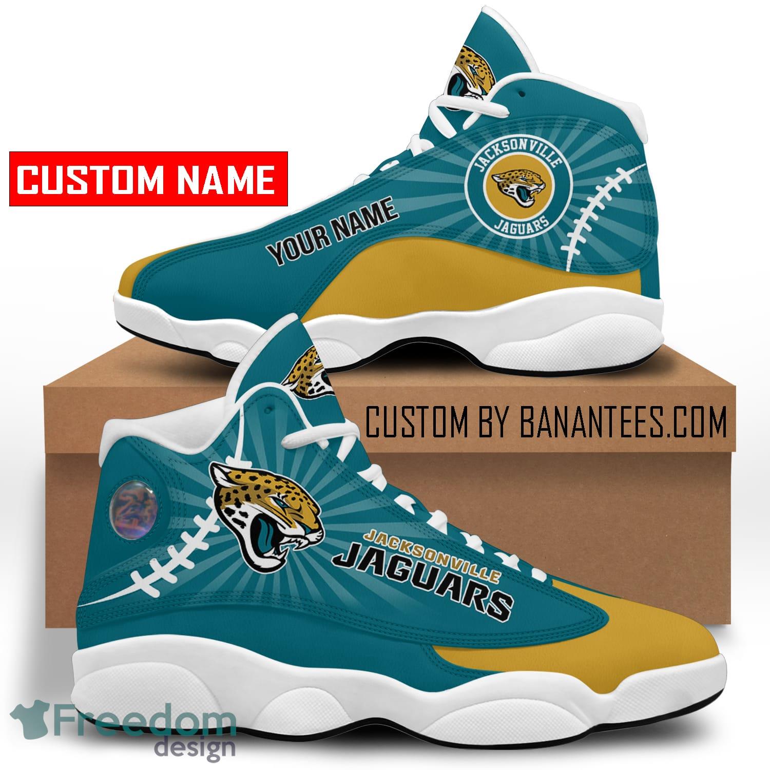 Personalized jacksonville jaguars nfl team custom air jordan 13 shoes