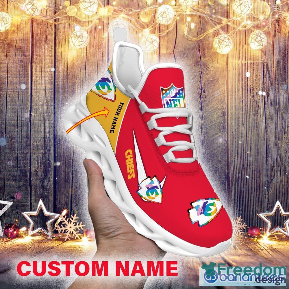 Kansas City Chiefs Custom Name Men And Women Max Soul Shoes