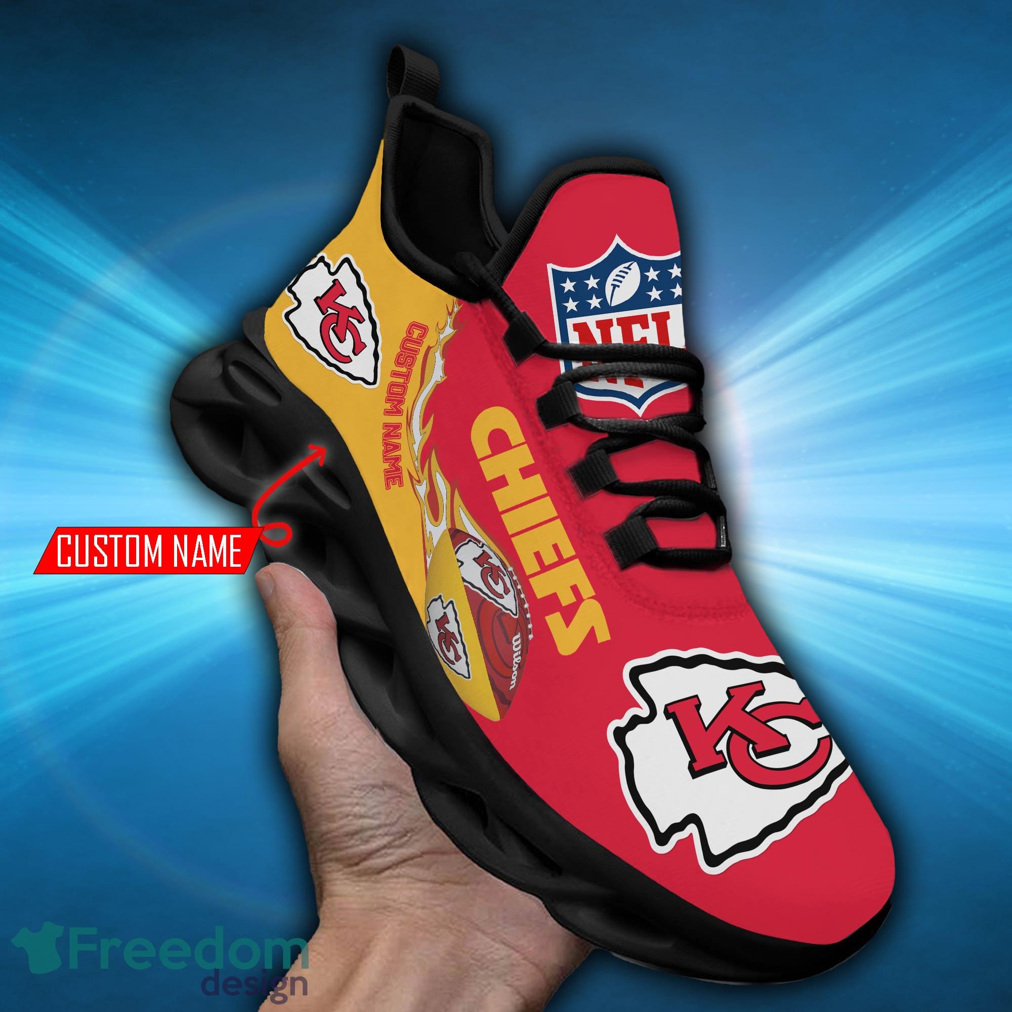 NFL Kansas City Chiefs Air Jordan Hightop Shoes Custom Name - Freedomdesign