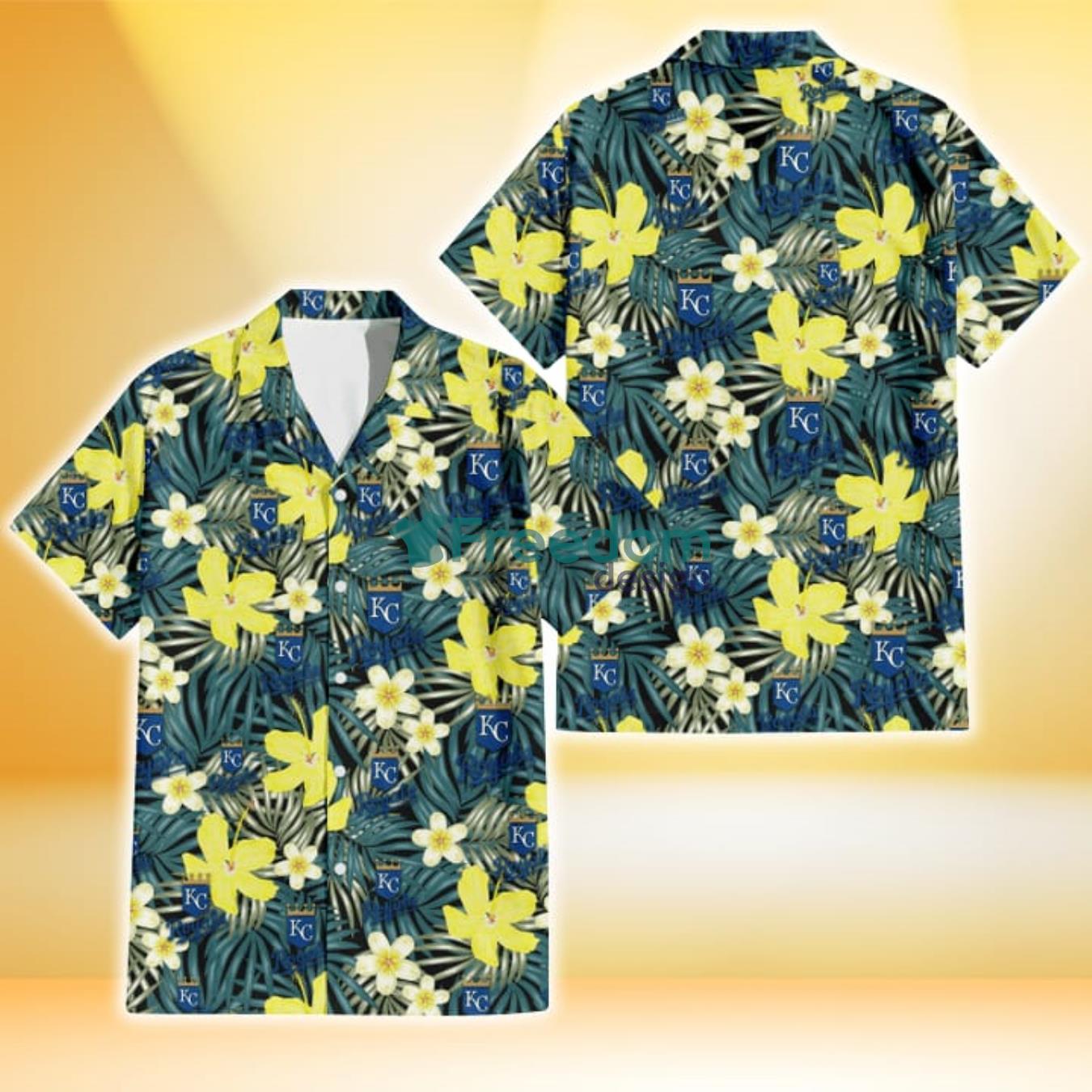 Kansas City Royals Green Leaf Pattern Tropical Hawaiian Shirt For Men And  Women - Freedomdesign