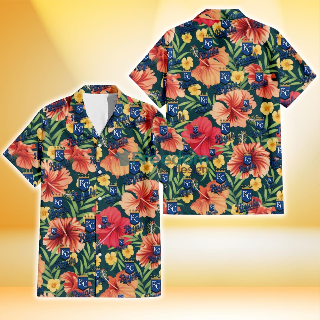 Kansas City Royals 3D Hawaiian Shirts flower summer gift for fans -  Freedomdesign