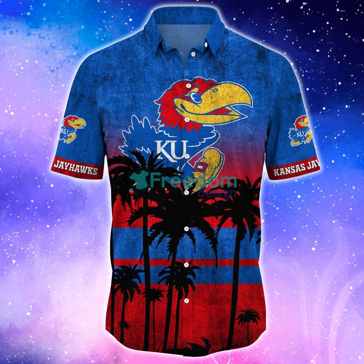 Kansas Jayhawks Trending Hawaiian Shirt And Shorts For Fans Product Photo 2