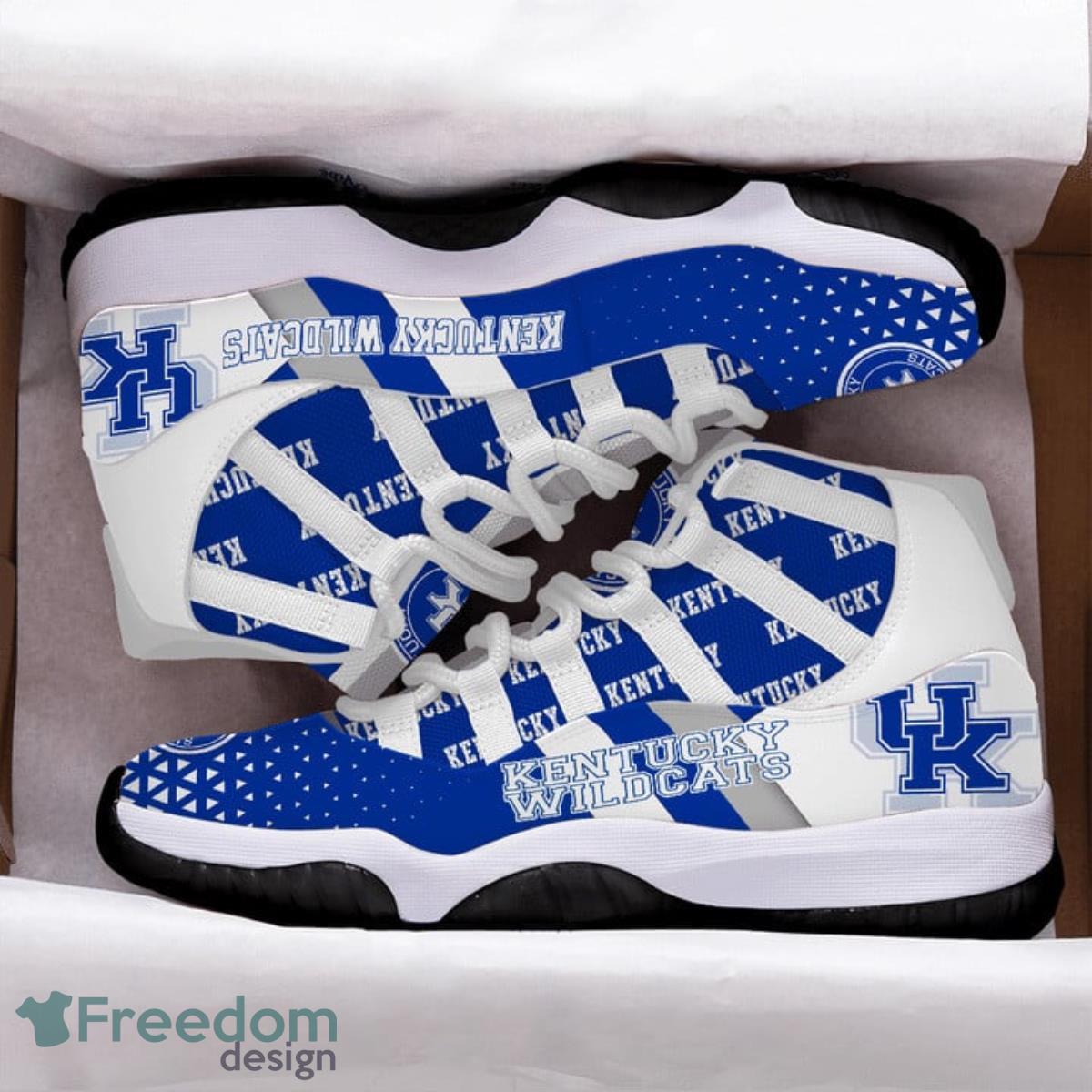 Kentucky Wildcats Football Team Football Team Air Jordan 11 Custom Name Sneakers For Fans Product Photo 1