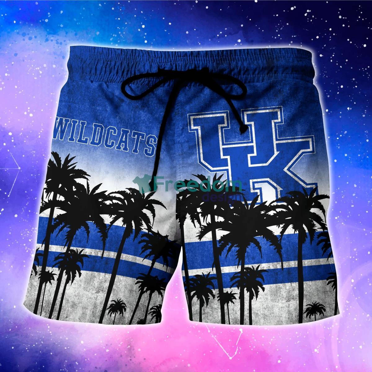 Kentucky Wildcats Cute Black Cat Hawaiian Shirt And Shorts Funny