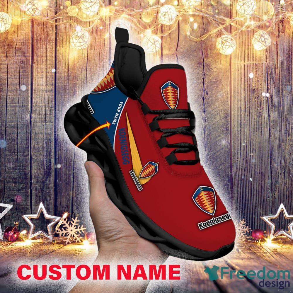 Boston Red Sox Logo Running Sneaker Max Soul Shoes In Red Gift For